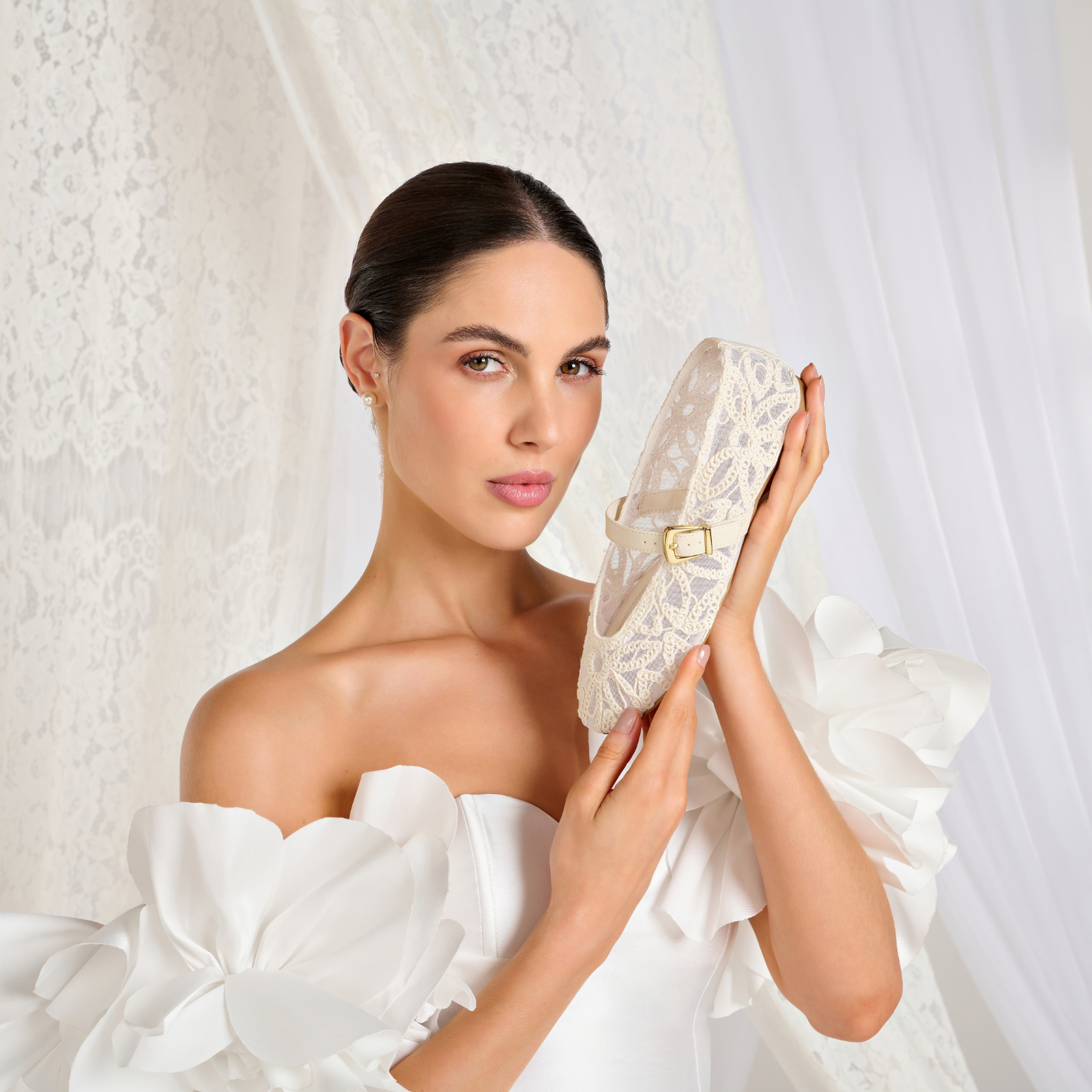 Ballerinas de Novia Blanco OFF Vizzano