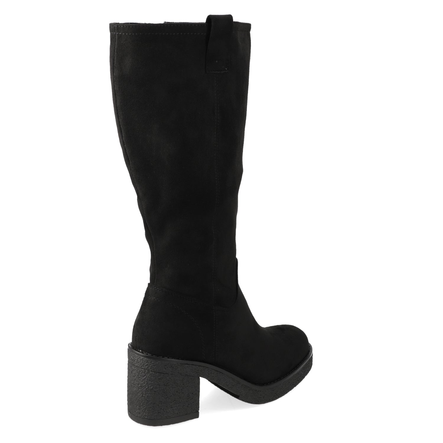 Bota Taco Ancho 7 cm Negro New Walk 35 / Negro