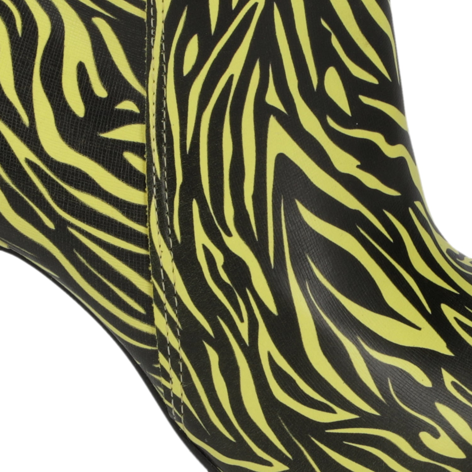 Botín Animal Print Amarillo Vizzano