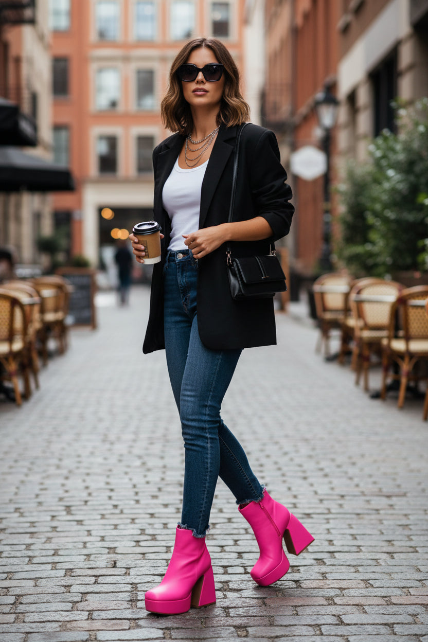 Botin Vizzano Pink Neon 3095-101-23580-87416