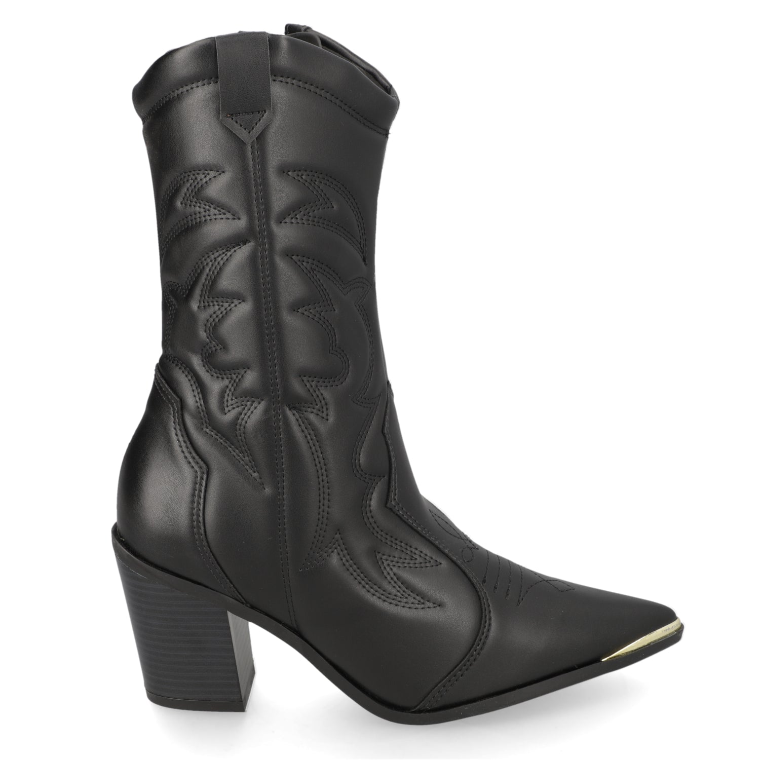 Bota Texana Negra Vizzano 35 / Negro