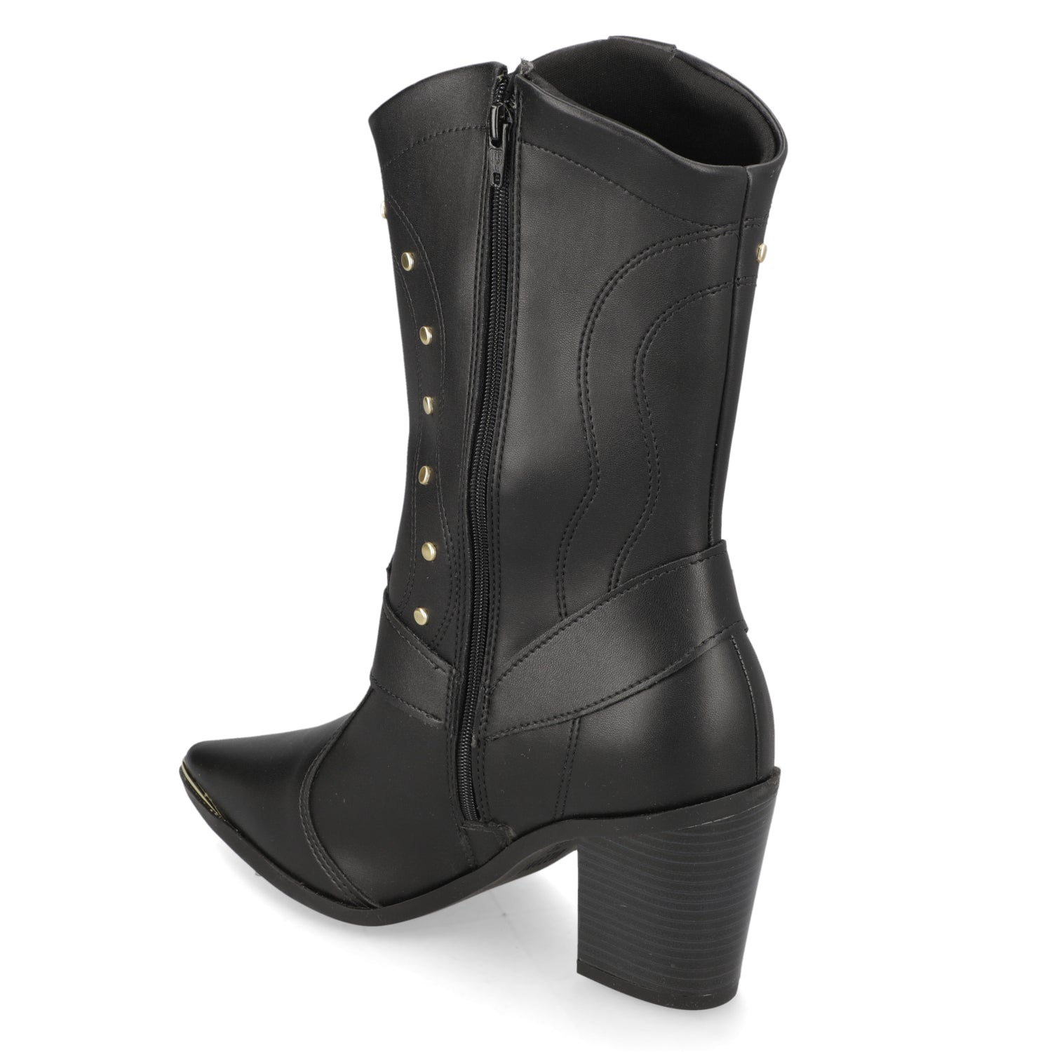 Bota Texana Negra Vizzano 35 / Negro