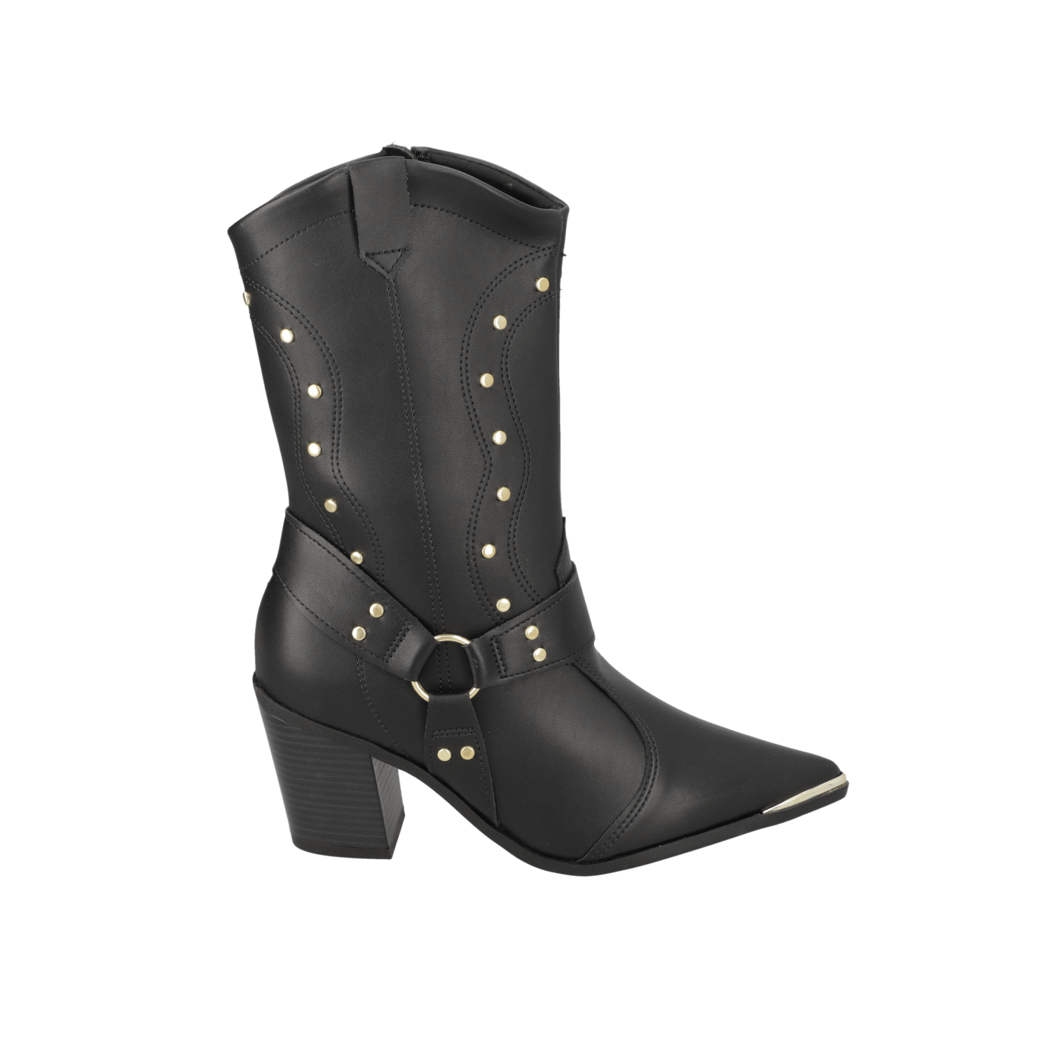 Bota Texana Negra Vizzano 35 / Negro