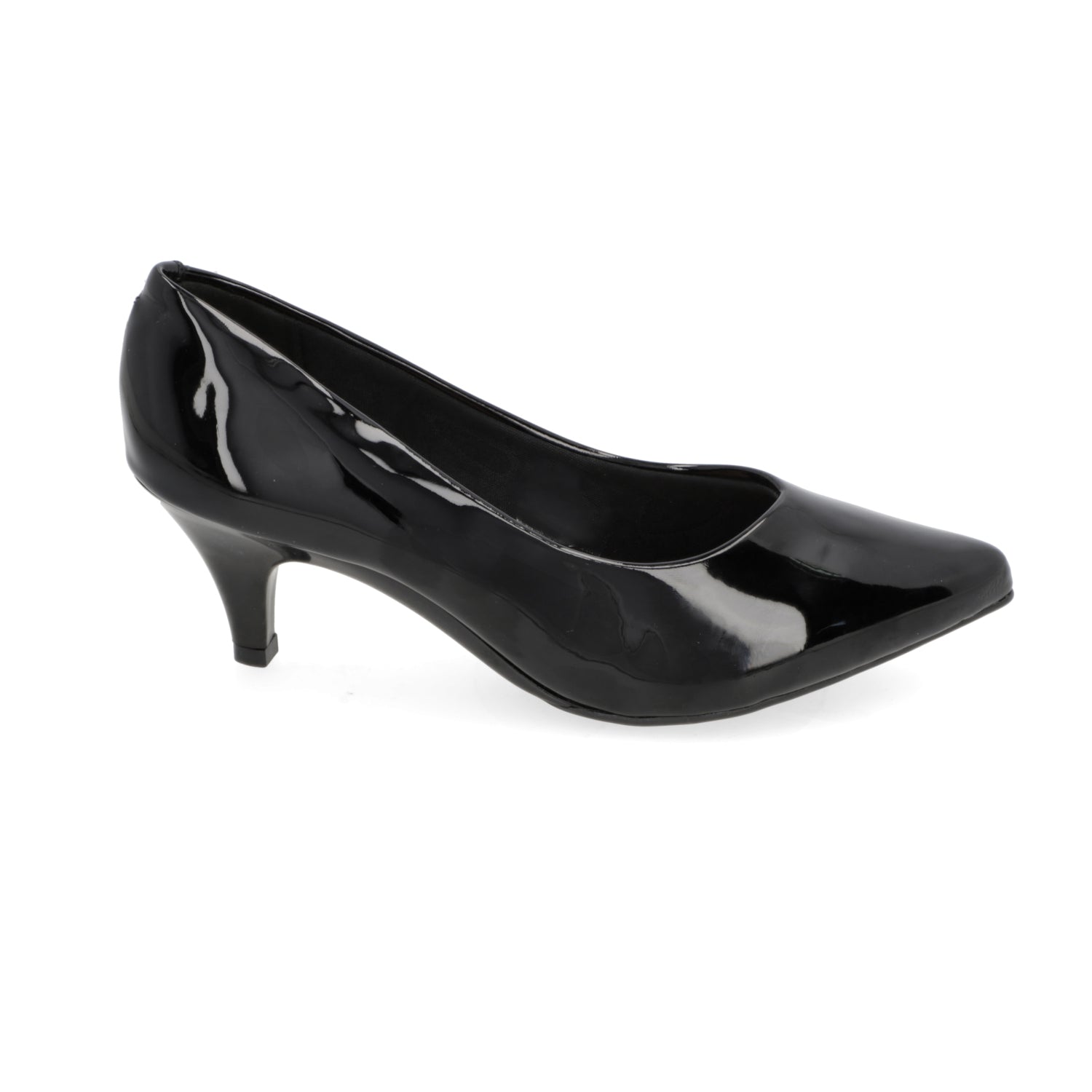Stiletto Taco Aguja Efecto Charol Negro 4076-1301-13488-15745
