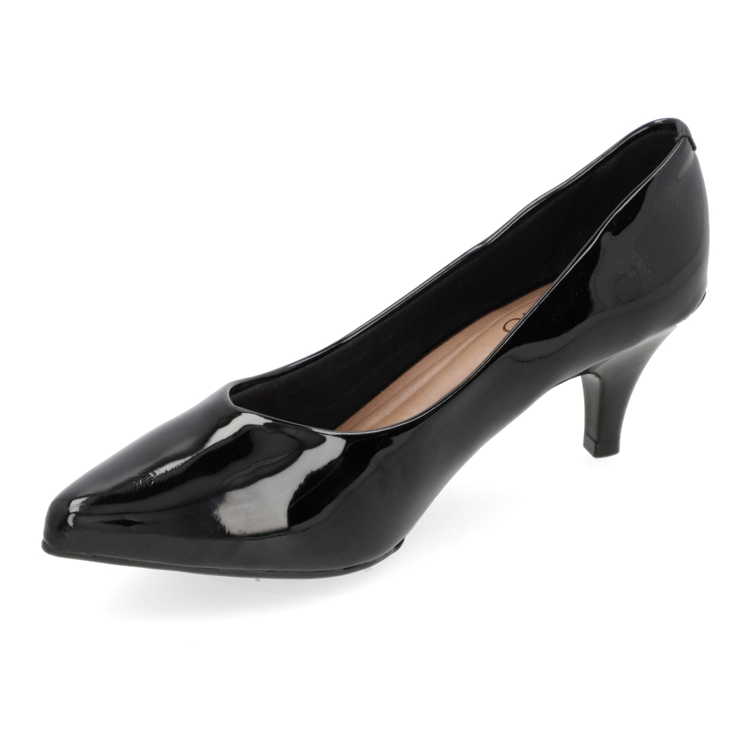 Stiletto Taco Aguja Efecto Charol Negro 4076-1301-13488-15745