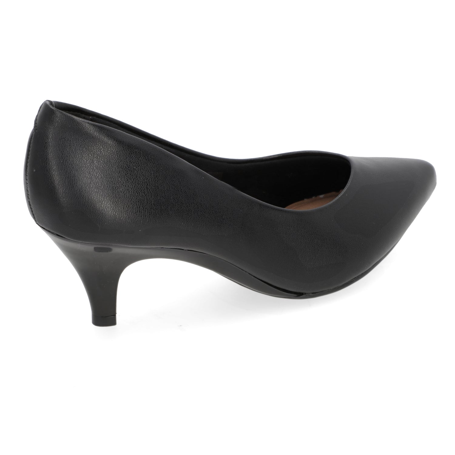 Stiletto Taco Aguja Eco Cuero Negro 4076-1301-9569-15745