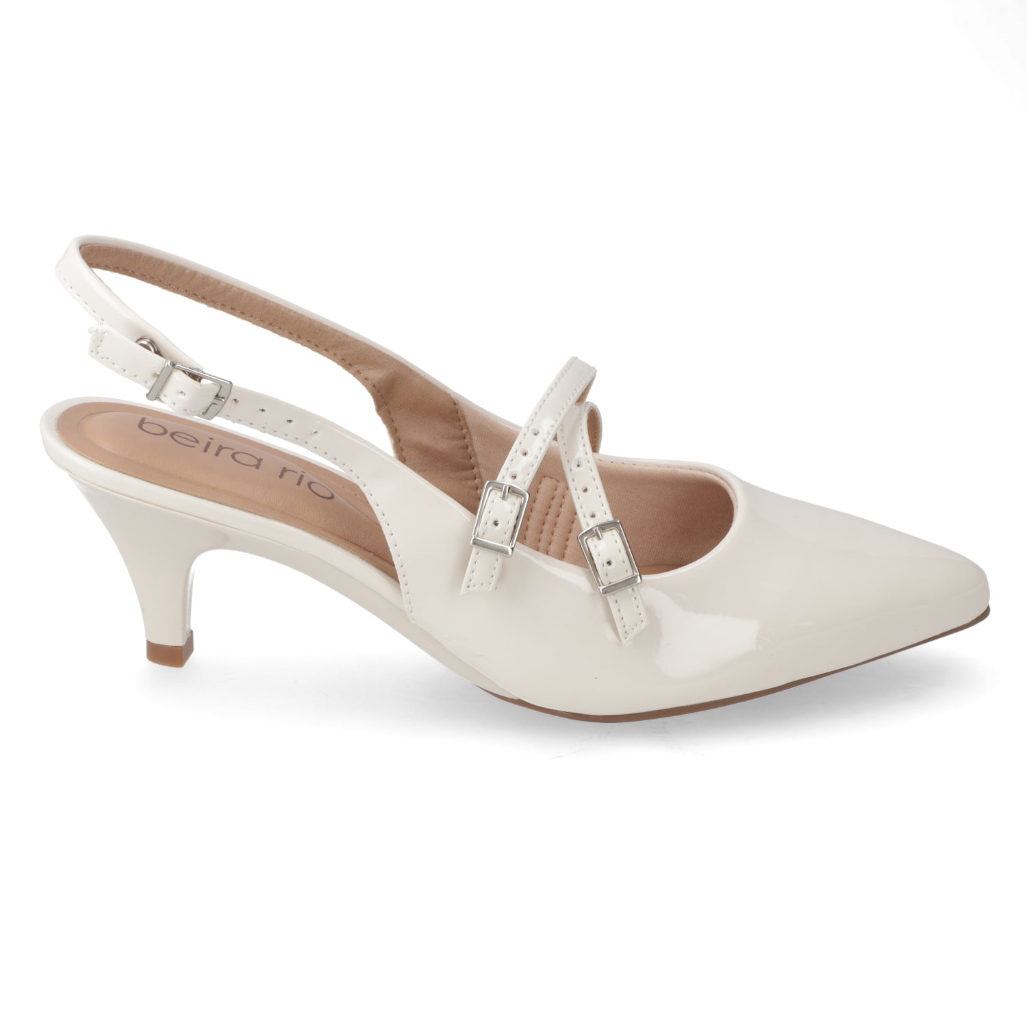 Stiletto 5 cm Efecto Charol Blanco 35 / Blanco
