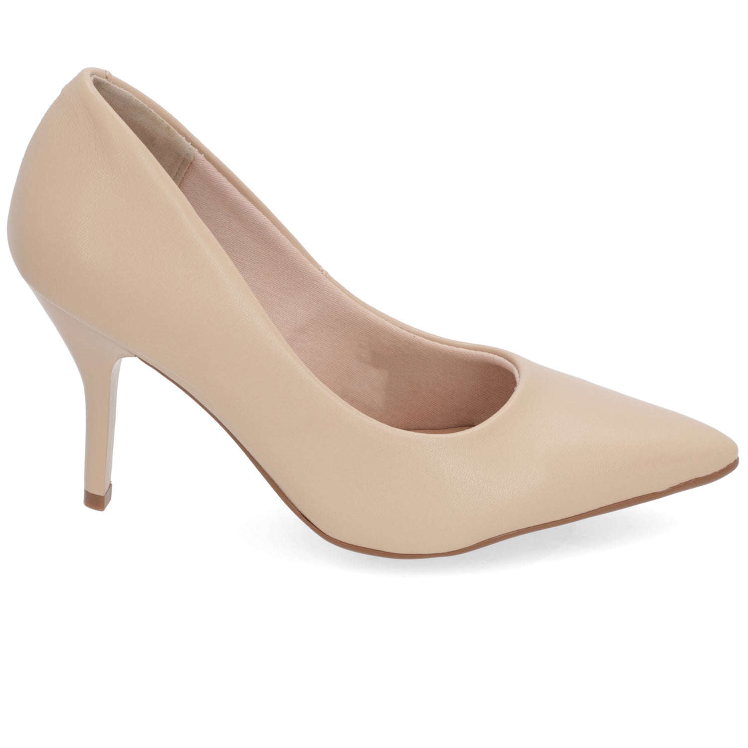 Stiletto Taco Aguja Beige