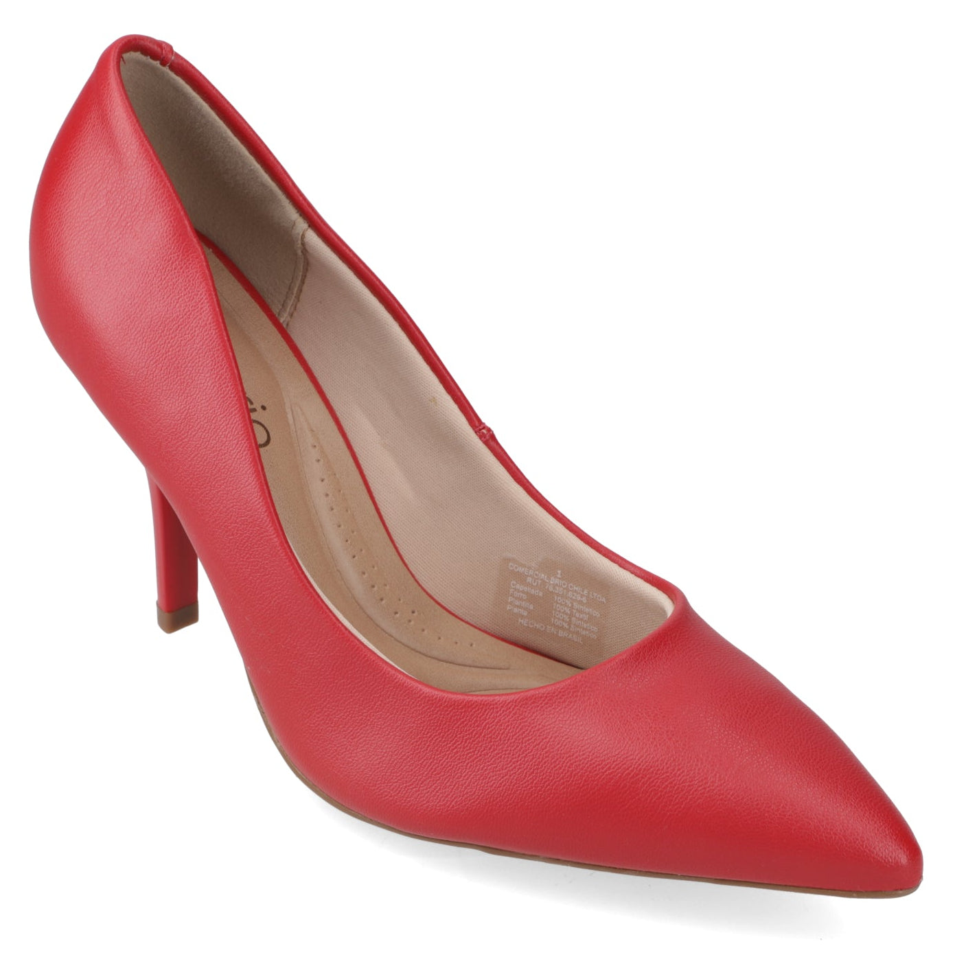 Stiletto Taco Aguja 10 cm Rojo Beira Rio 35 / Rojo