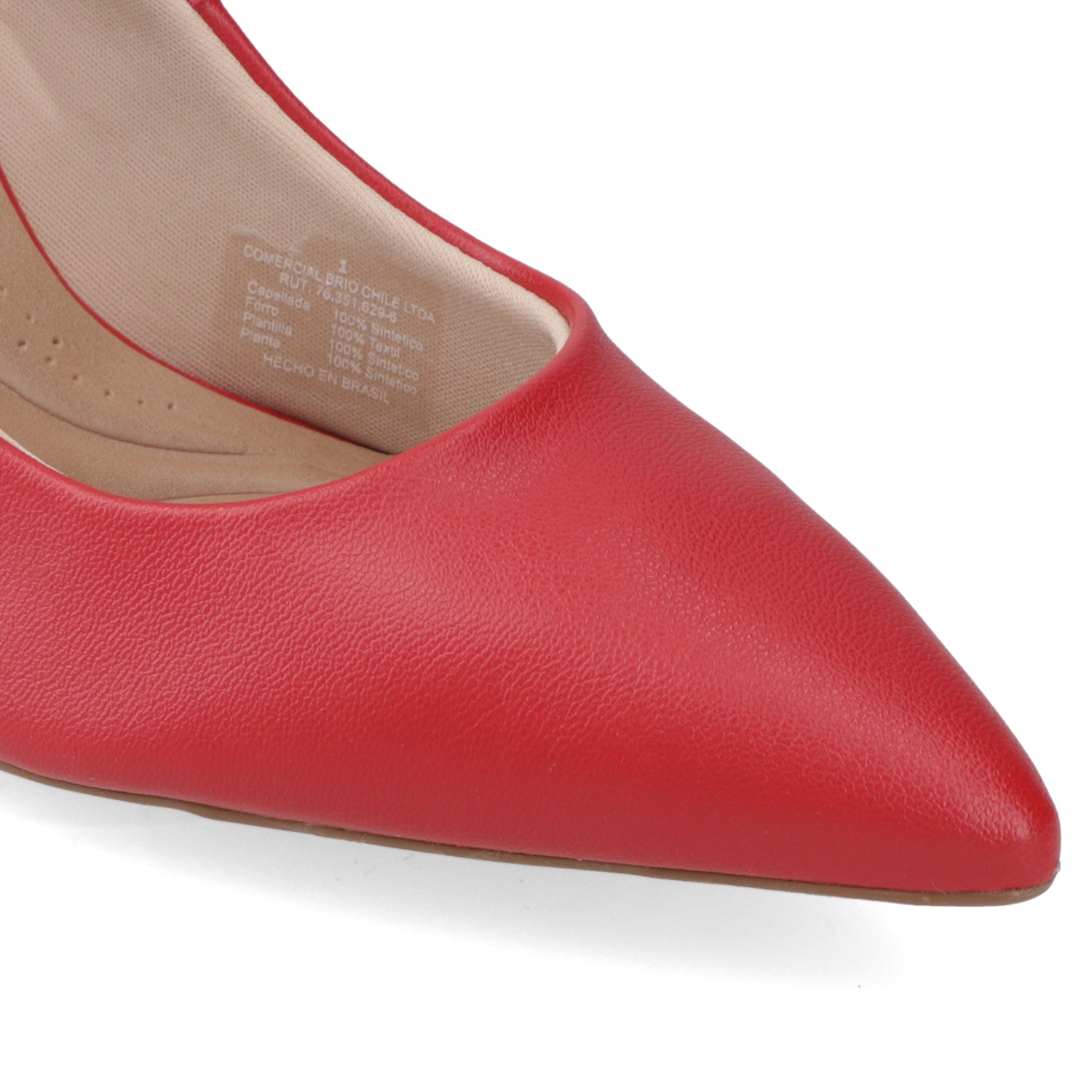 Stiletto Taco Aguja 10 cm Rojo Beira Rio 35 / Rojo