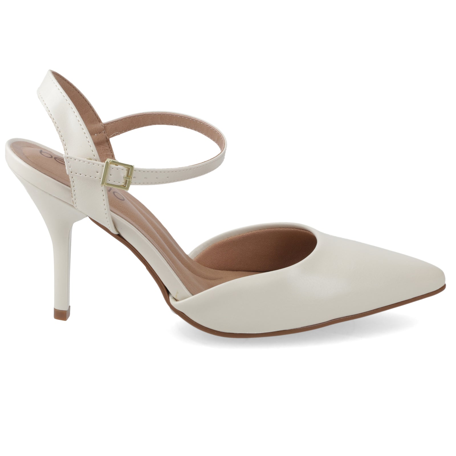 Zapato Mujer Crema con Pulsera al Tobillo 35 / Blanco OFF