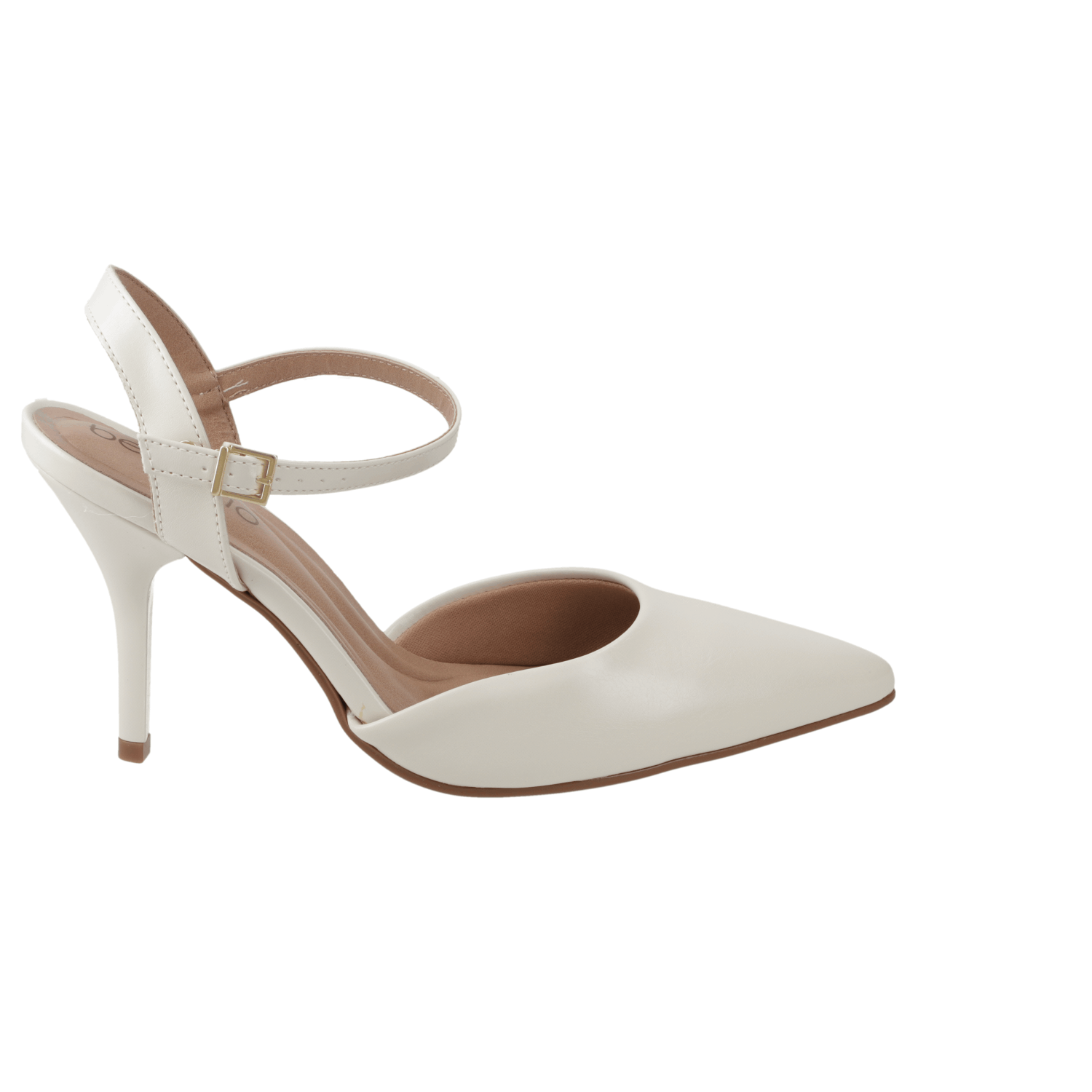 Zapato Mujer Crema con Pulsera al Tobillo 35 / Blanco OFF
