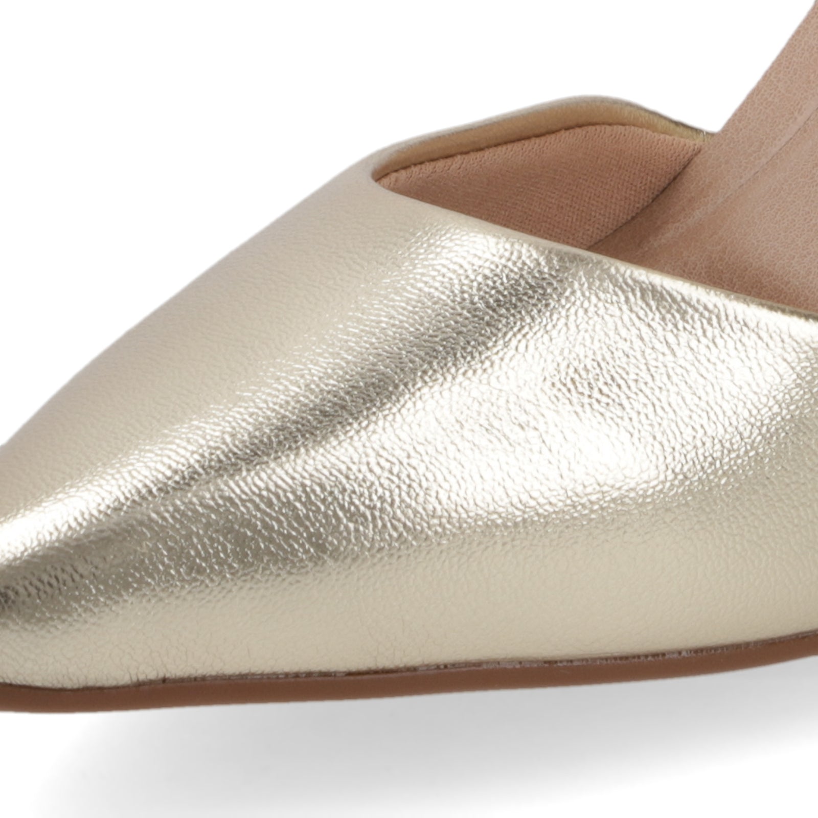 Zapato Mujer Dorado con Pulsera al Tobillo 35 / Dorado