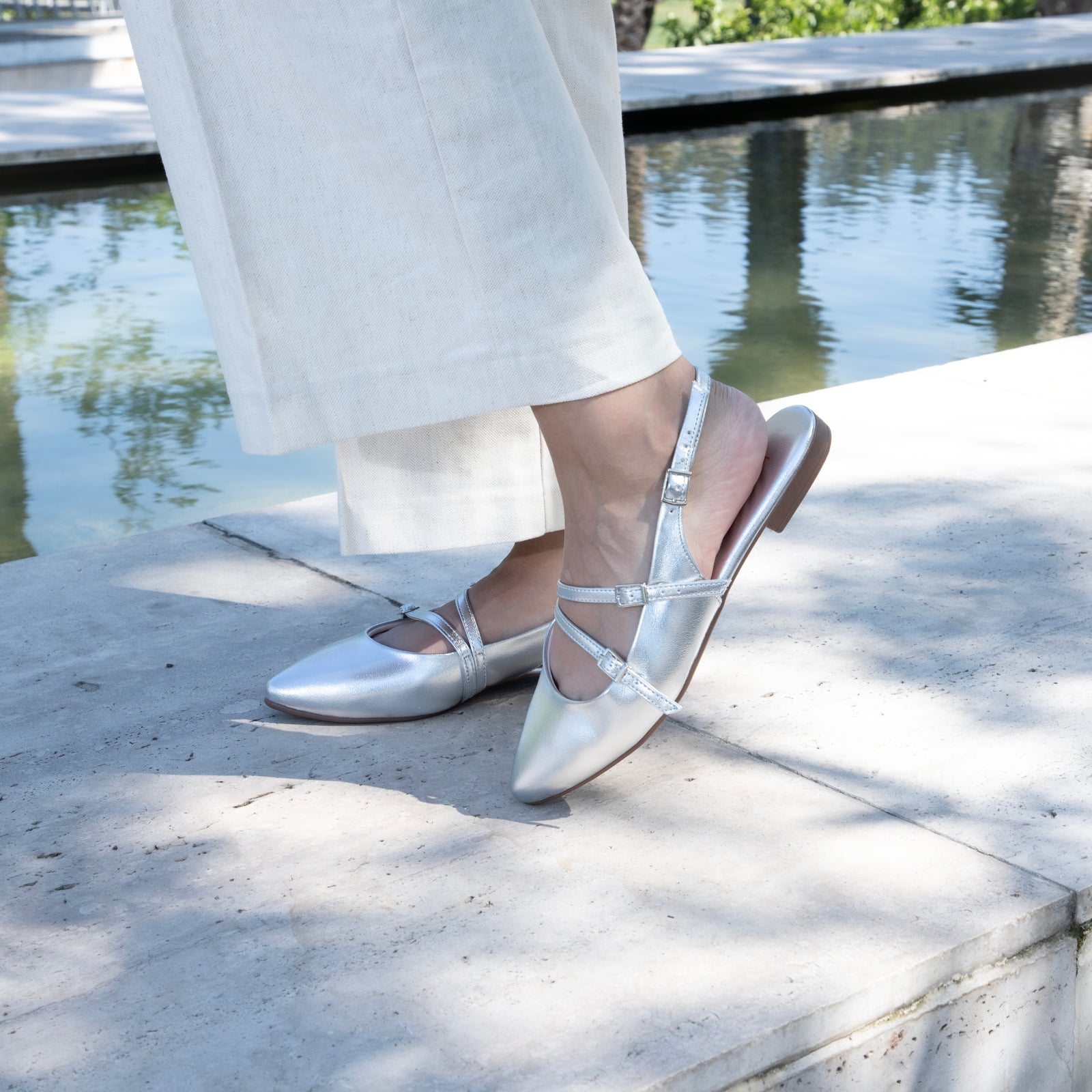 Ballerina Plateada Beira Rio