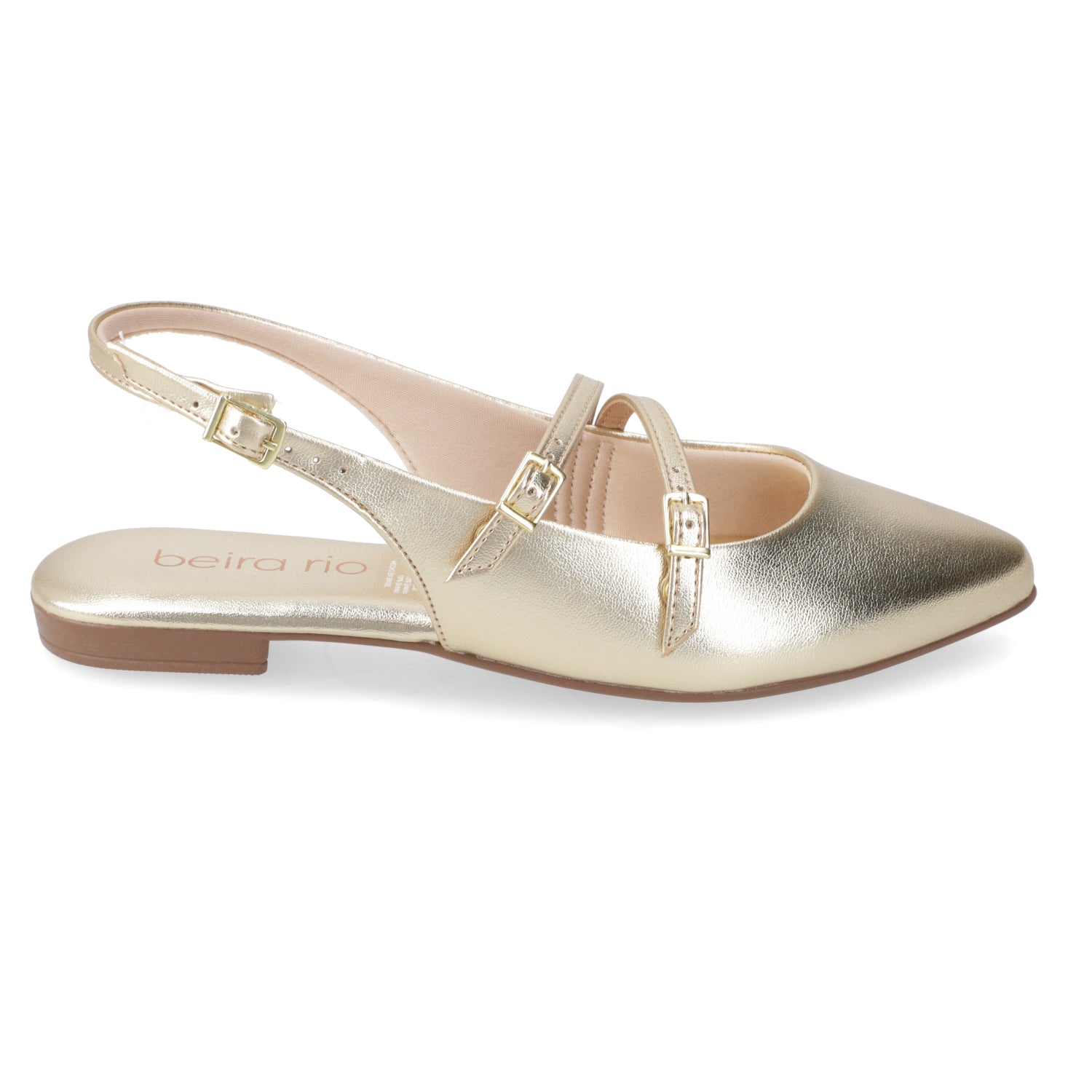 Ballerina Eco Cuero Metalizada Dorado 35 / Dorado