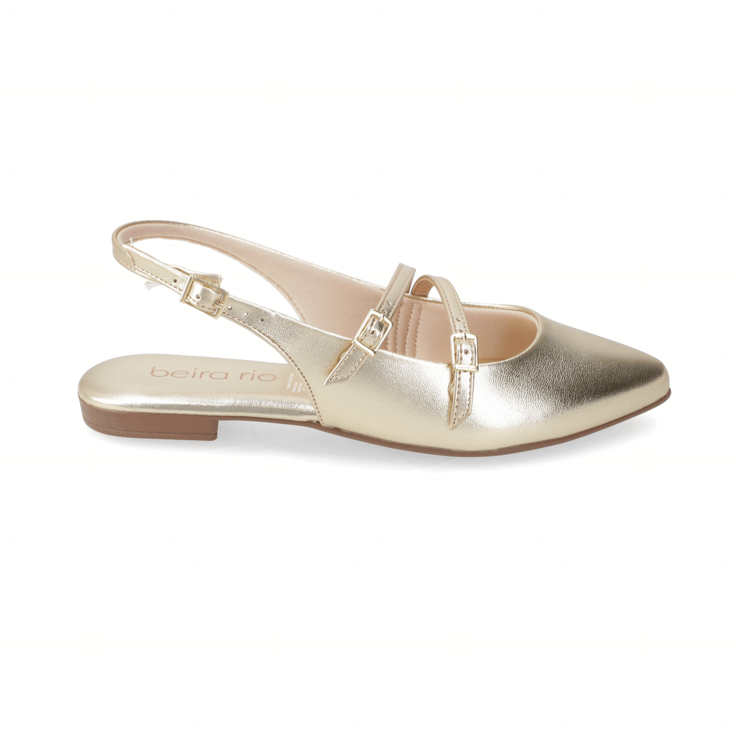 Ballerina Eco Cuero Metalizada Dorado 35 / Dorado