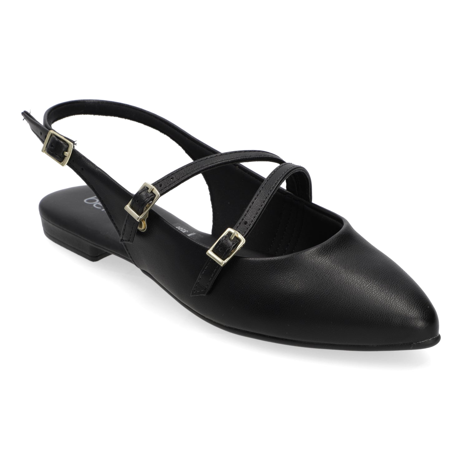 Ballerina Eco Cuero Negra 35 / Negro