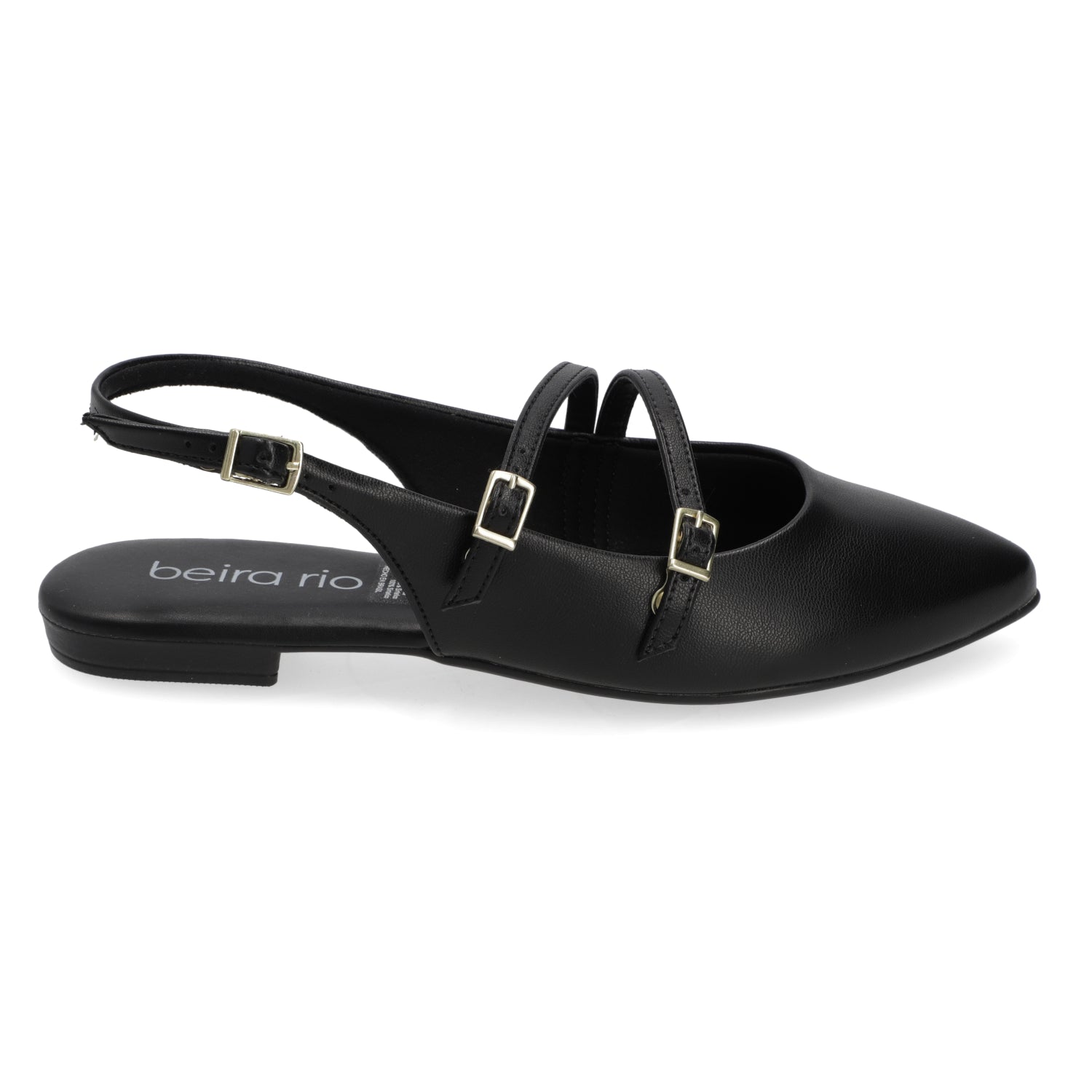 Ballerina Eco Cuero Negra 35 / Negro