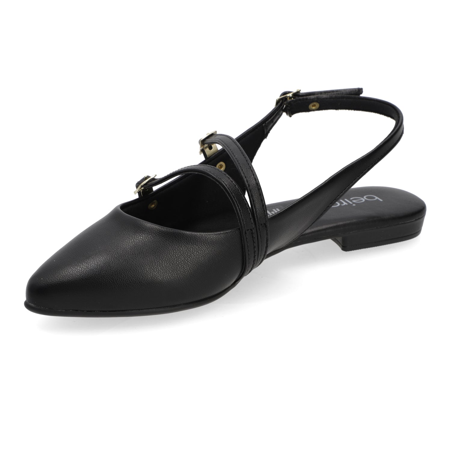 Ballerina Eco Cuero Negra 35 / Negro
