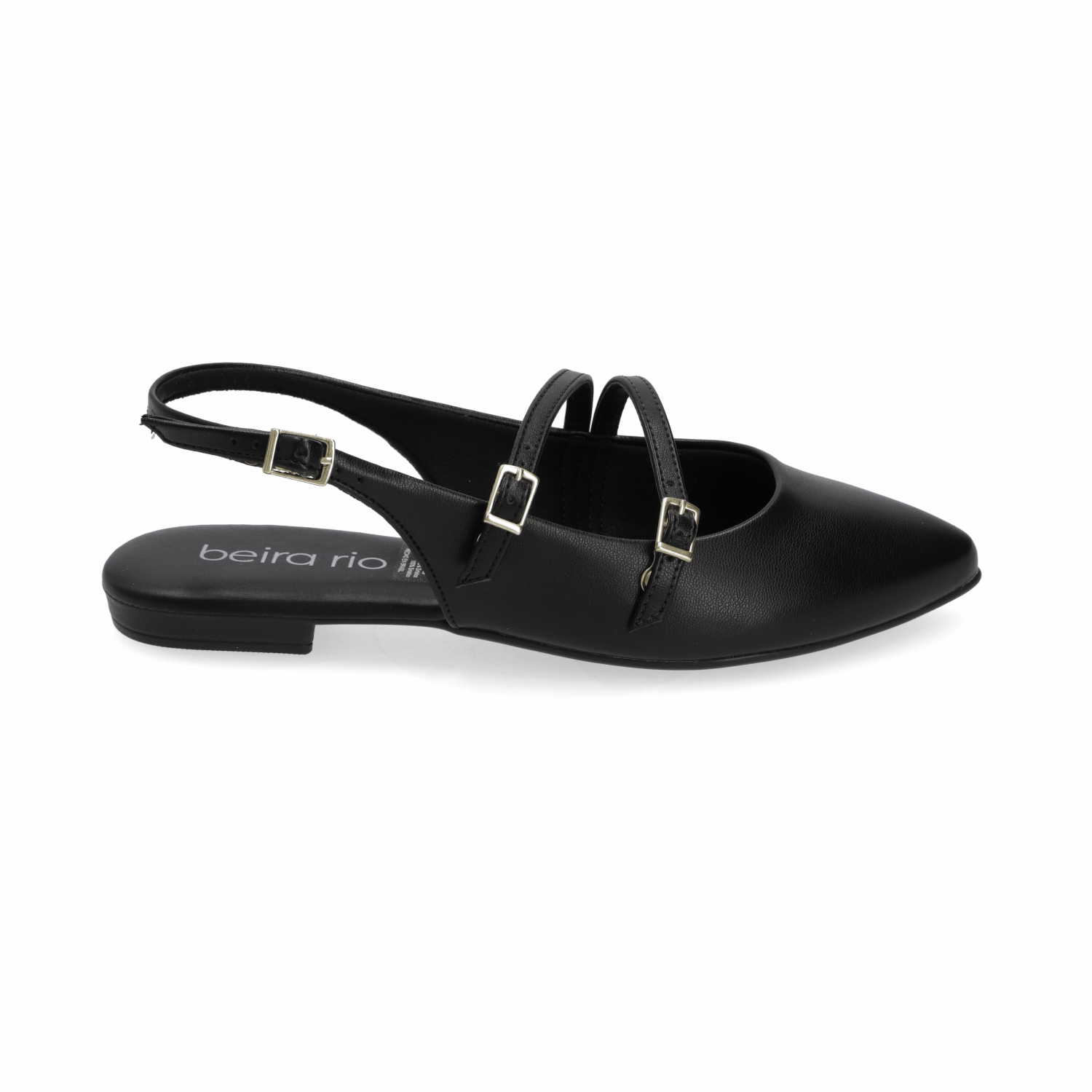 Ballerina Eco Cuero Negra 35 / Negro