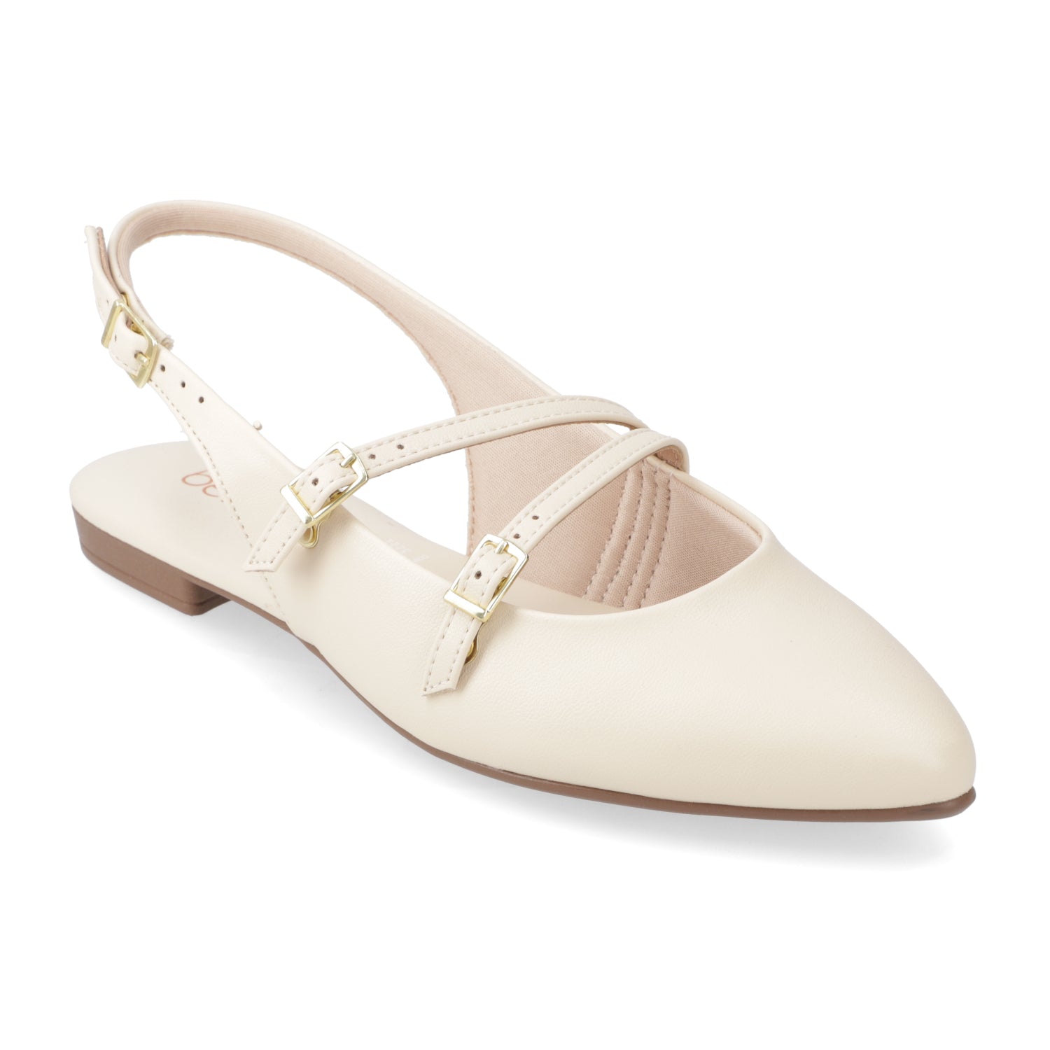 Ballerina Eco Cuero Crema 35 / Crema