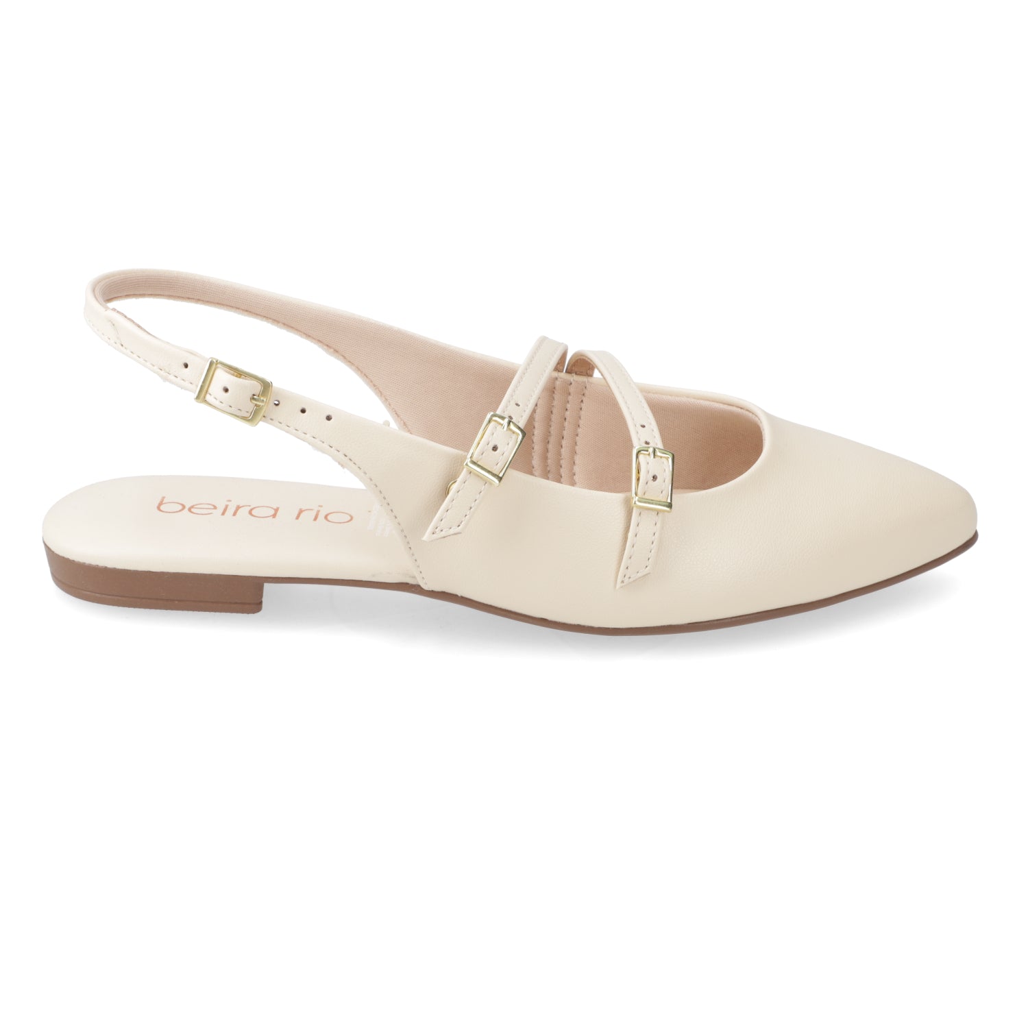 Ballerina Eco Cuero Crema 35 / Crema