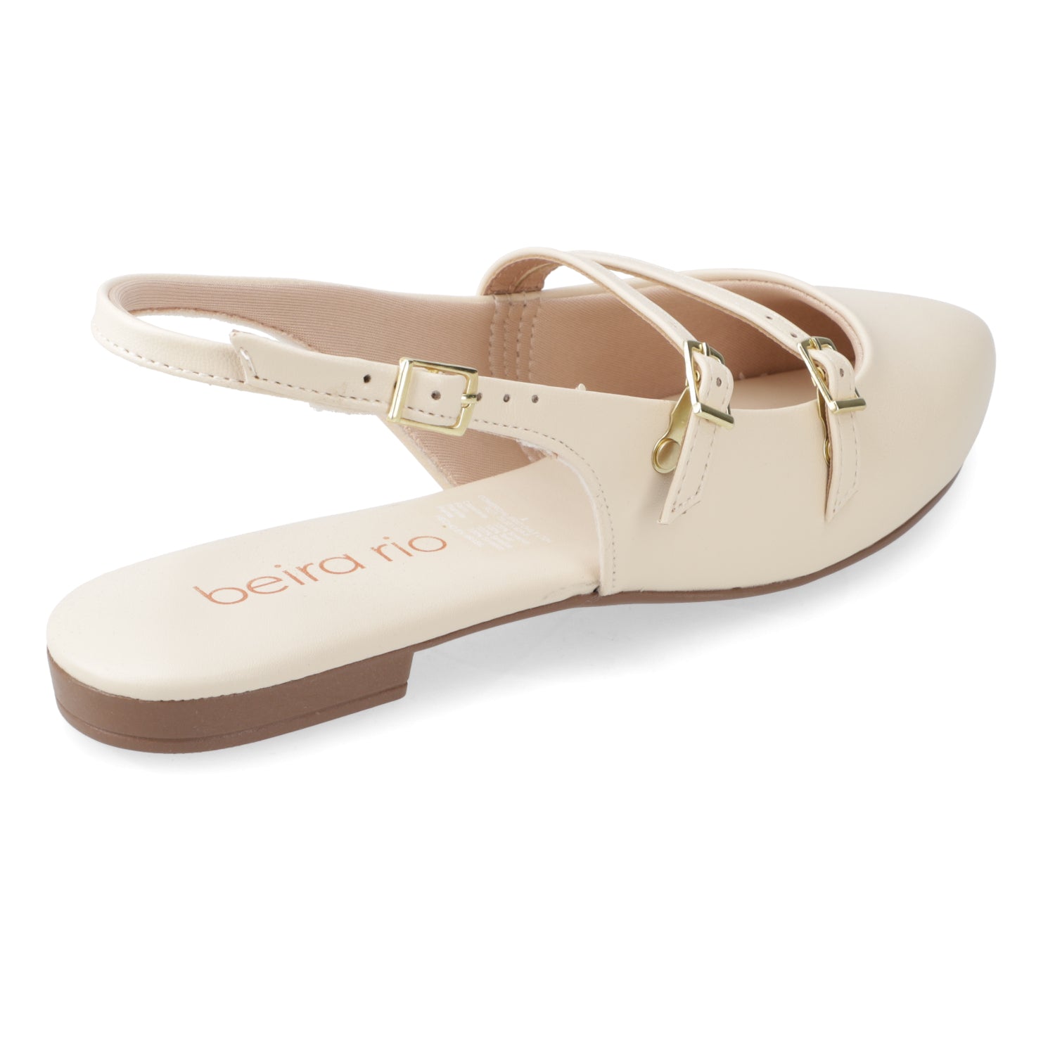 Ballerina Eco Cuero Crema 35 / Crema