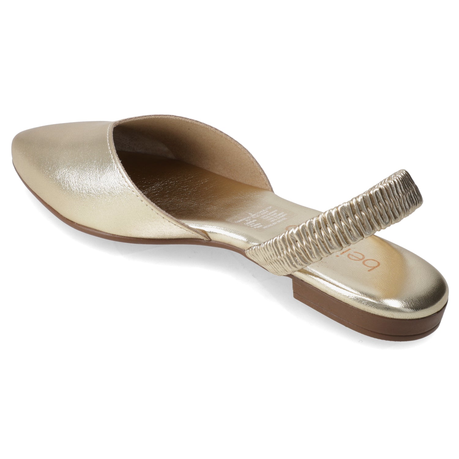 Ballerina Dorado Beira Rio Ecocuero Metalizado 35 / Dorado