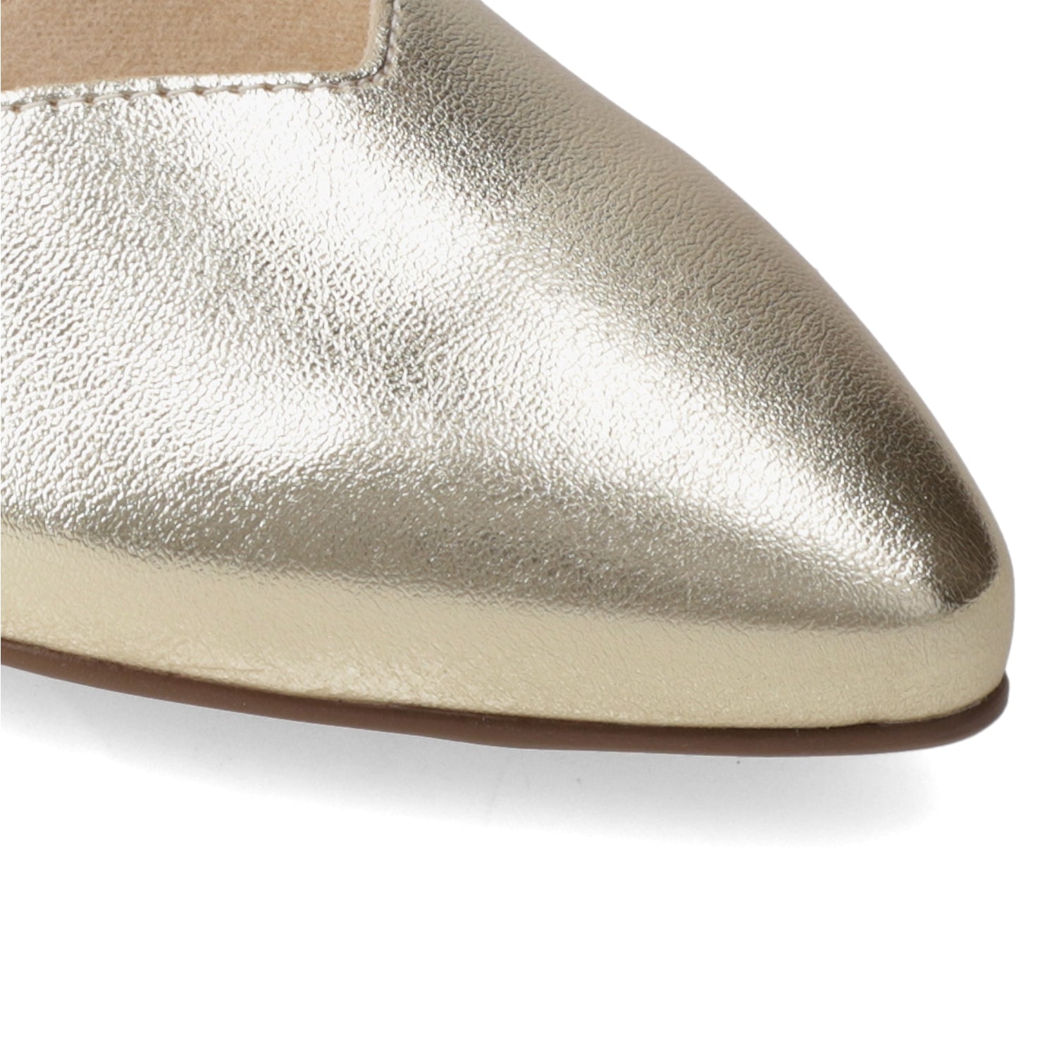 Ballerina Dorado Beira Rio Ecocuero Metalizado 35 / Dorado