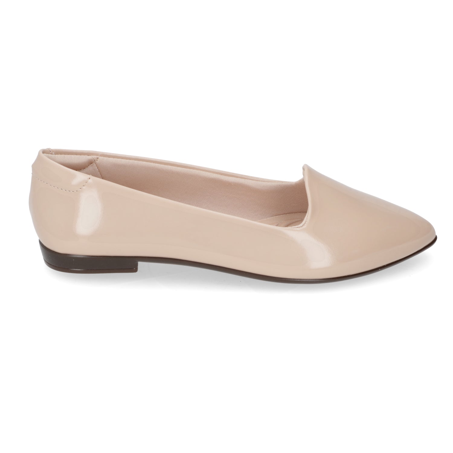 Ballerina Mujer Beira Rio Efecto Charol Beige 4136-394-6000-29452