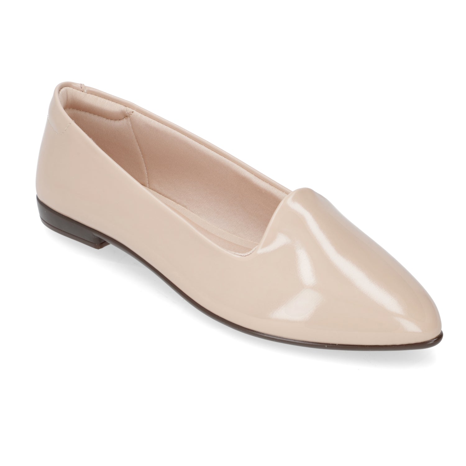 Ballerina Mujer Beira Rio Efecto Charol Beige 35 / Beige