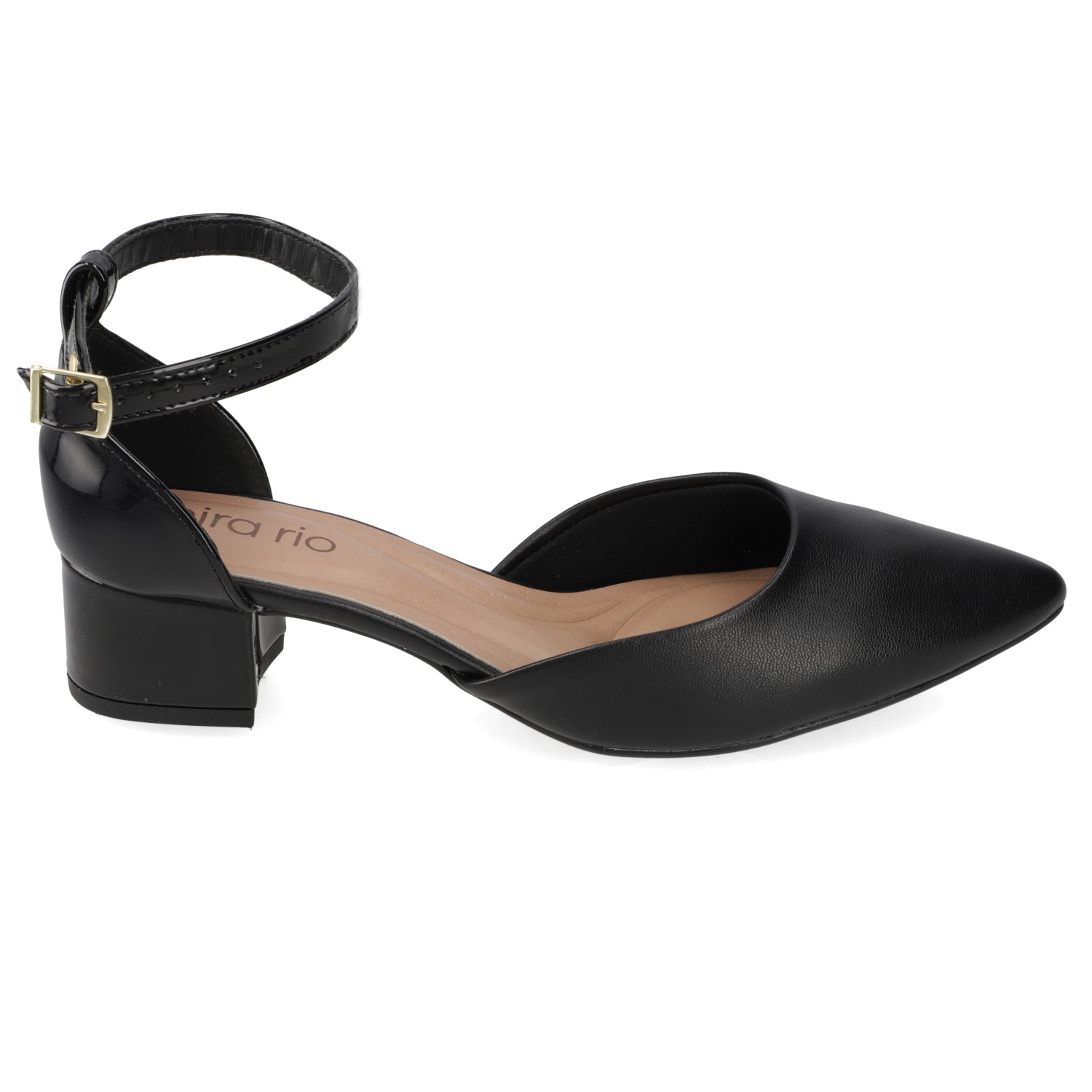 Taco Ancho Eco Cuero 34 / Negro