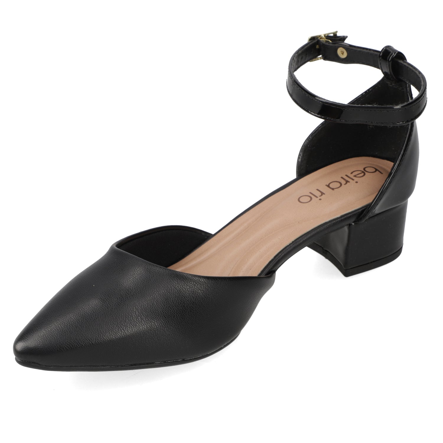 Taco Ancho Eco Cuero 34 / Negro