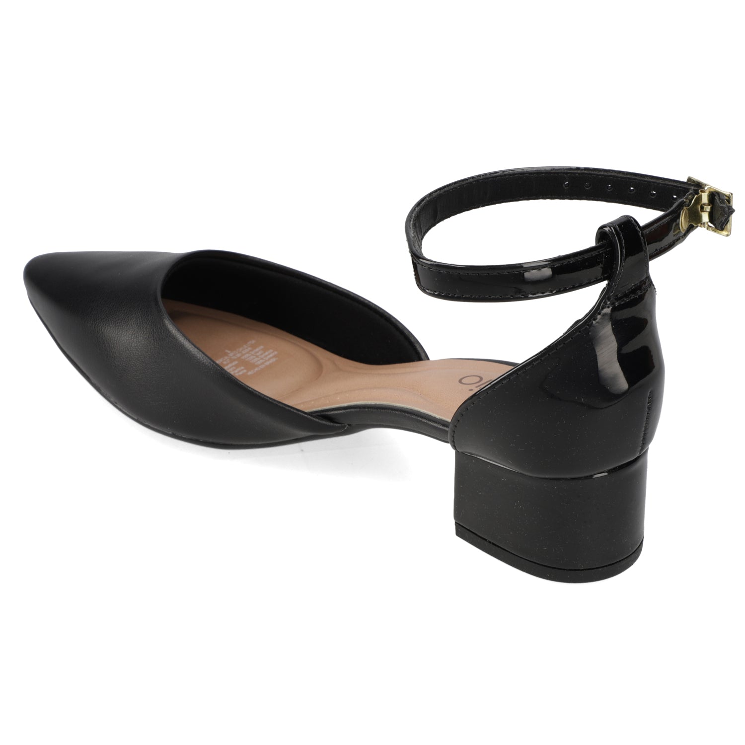 Taco Ancho Eco Cuero 34 / Negro