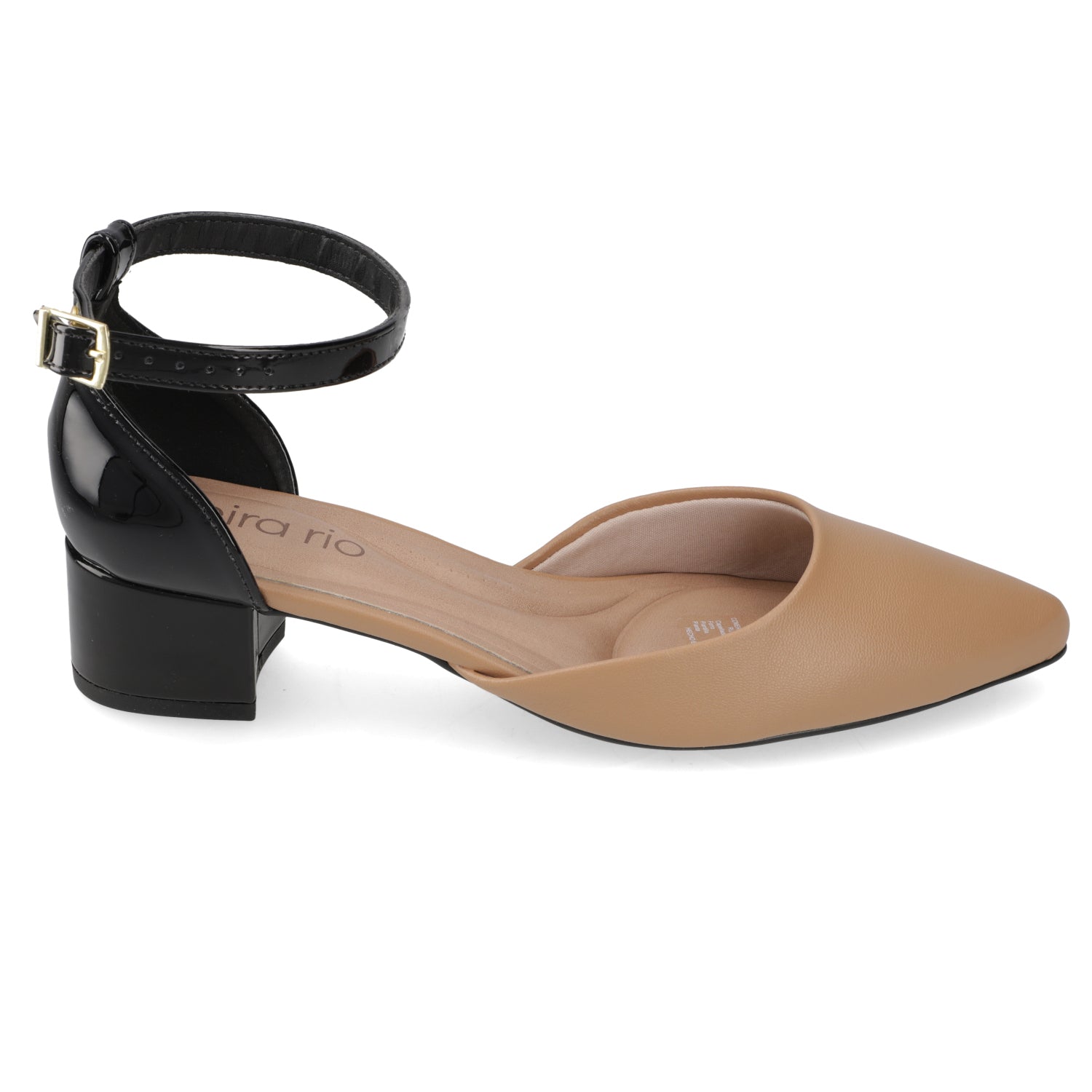 Taco Ancho Eco Cuero 34 / Beige