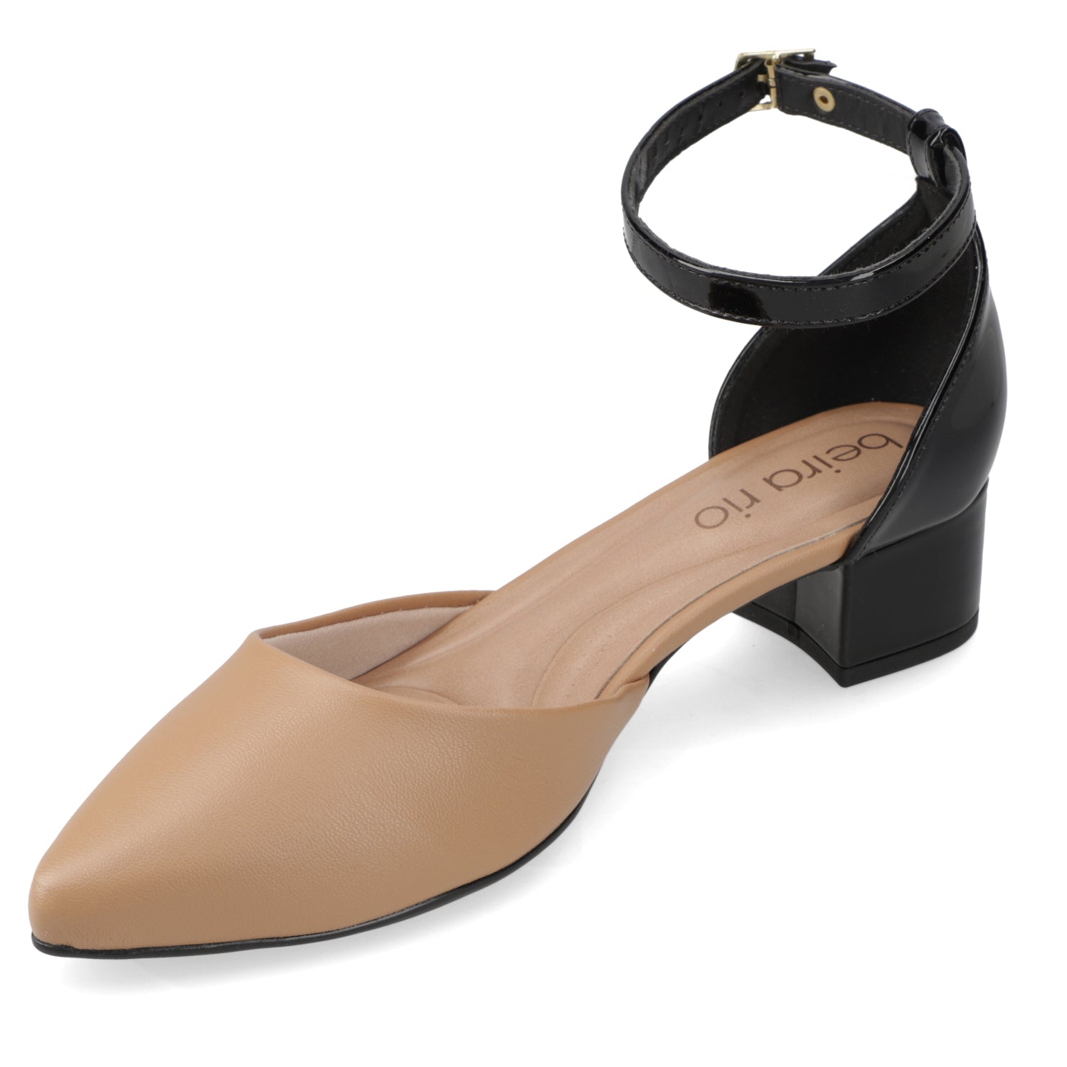 Taco Ancho Eco Cuero 34 / Beige