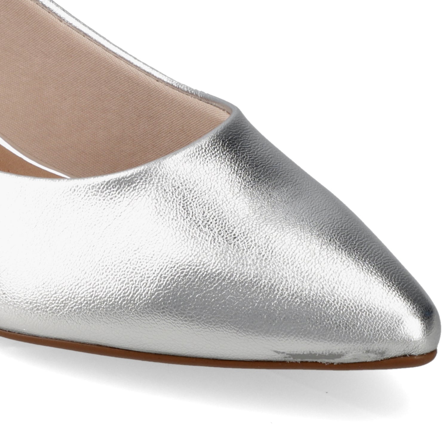 Taco Ancho Plateado Beira Rio 34 / Plateado