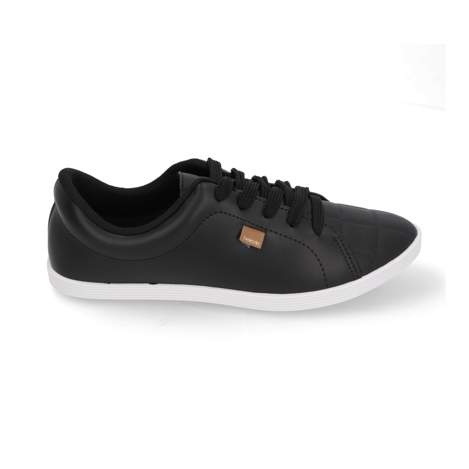 Zapatilla Casual Eco Cuero Negra 4205-123-23711-15745