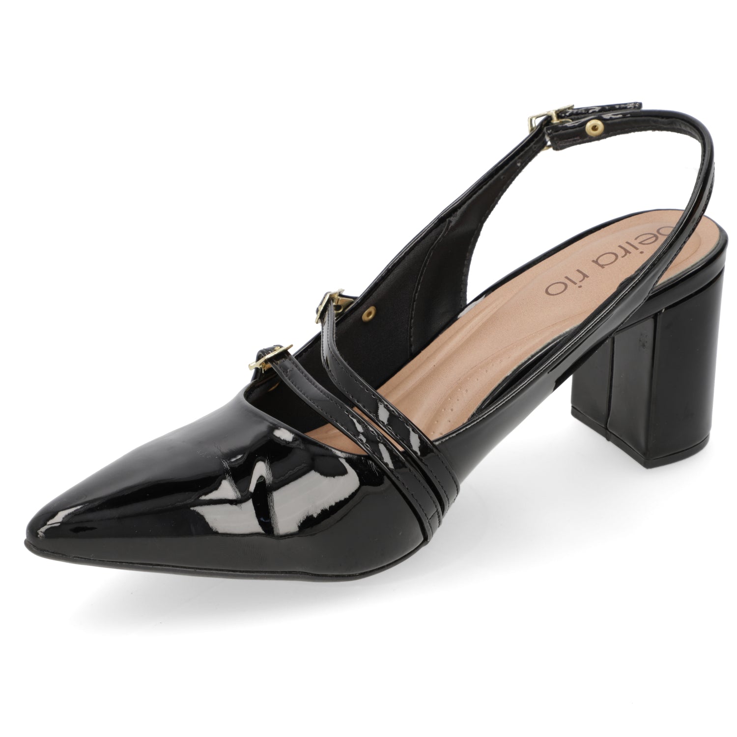 Taco Cuadrado Eco Cuero Negro 4241-234-13488-15745