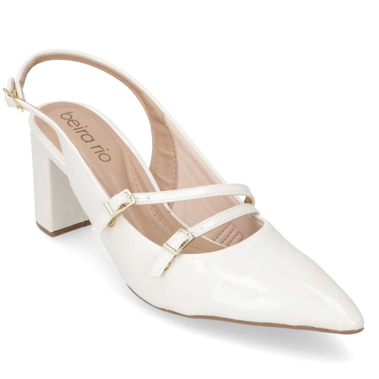 Taco Cuadrado Eco Cuero Blanco 4241-234-13488-35312