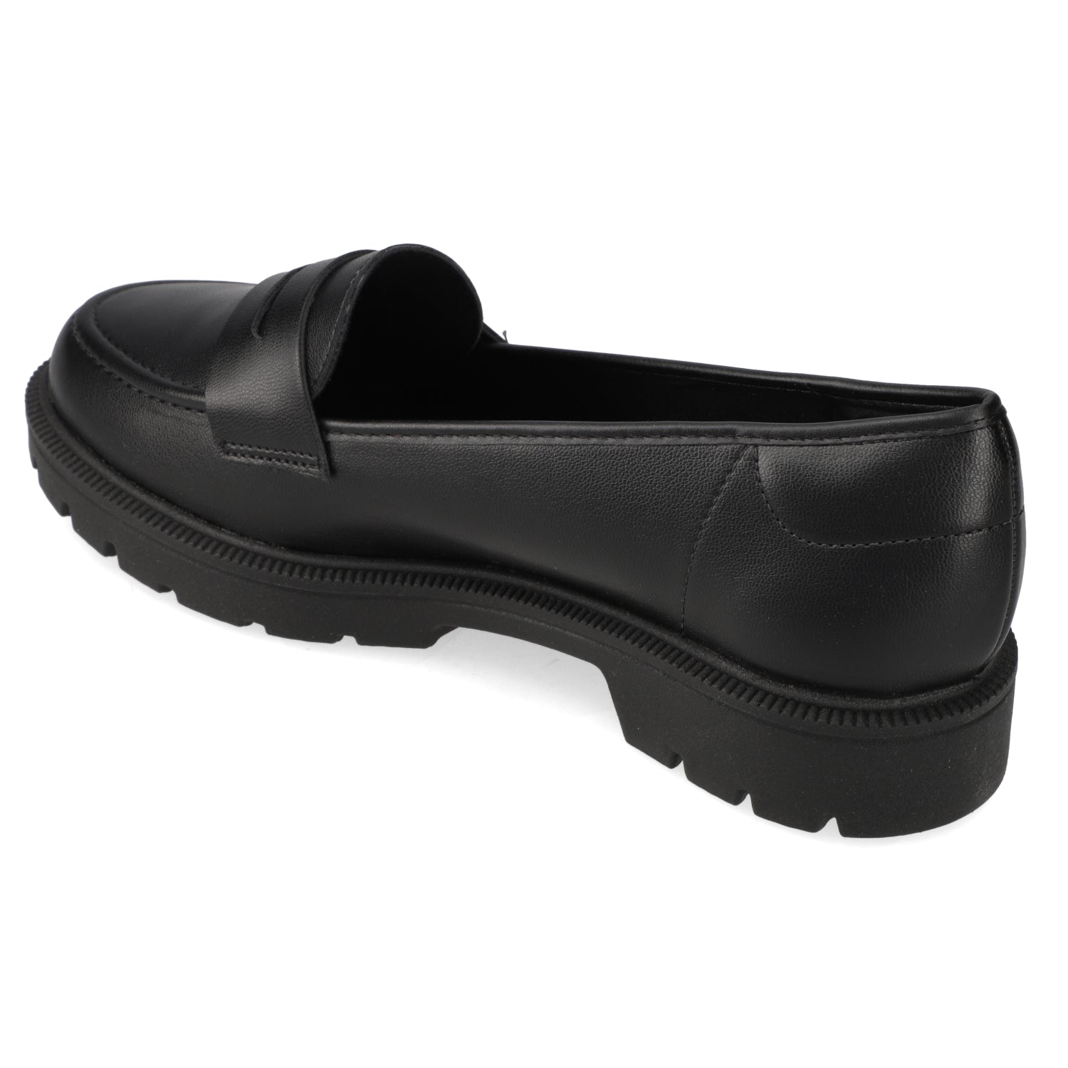 Mocasin Eco Cuero Negro 35 / Negro