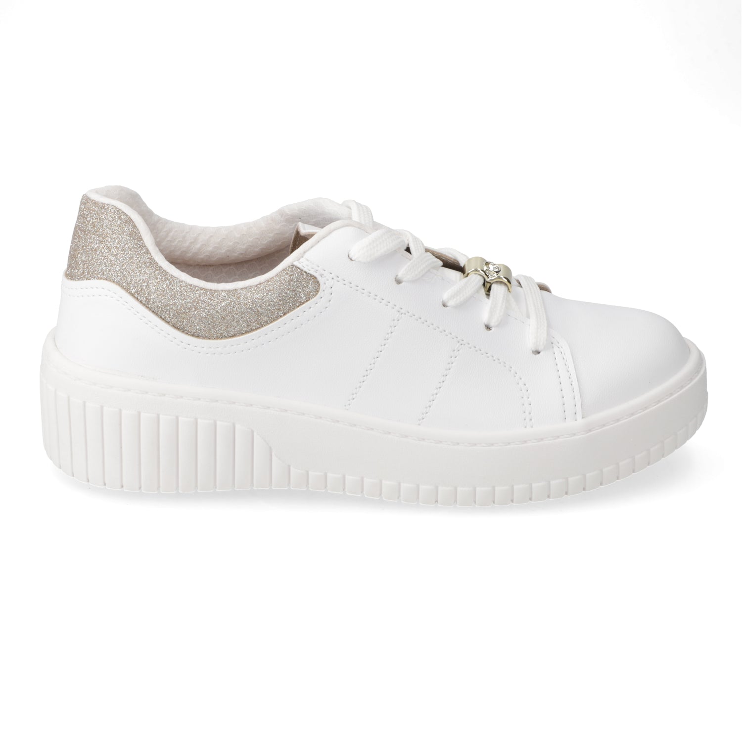 Zapatilla Casual Glitter Blanco Beira Rio
