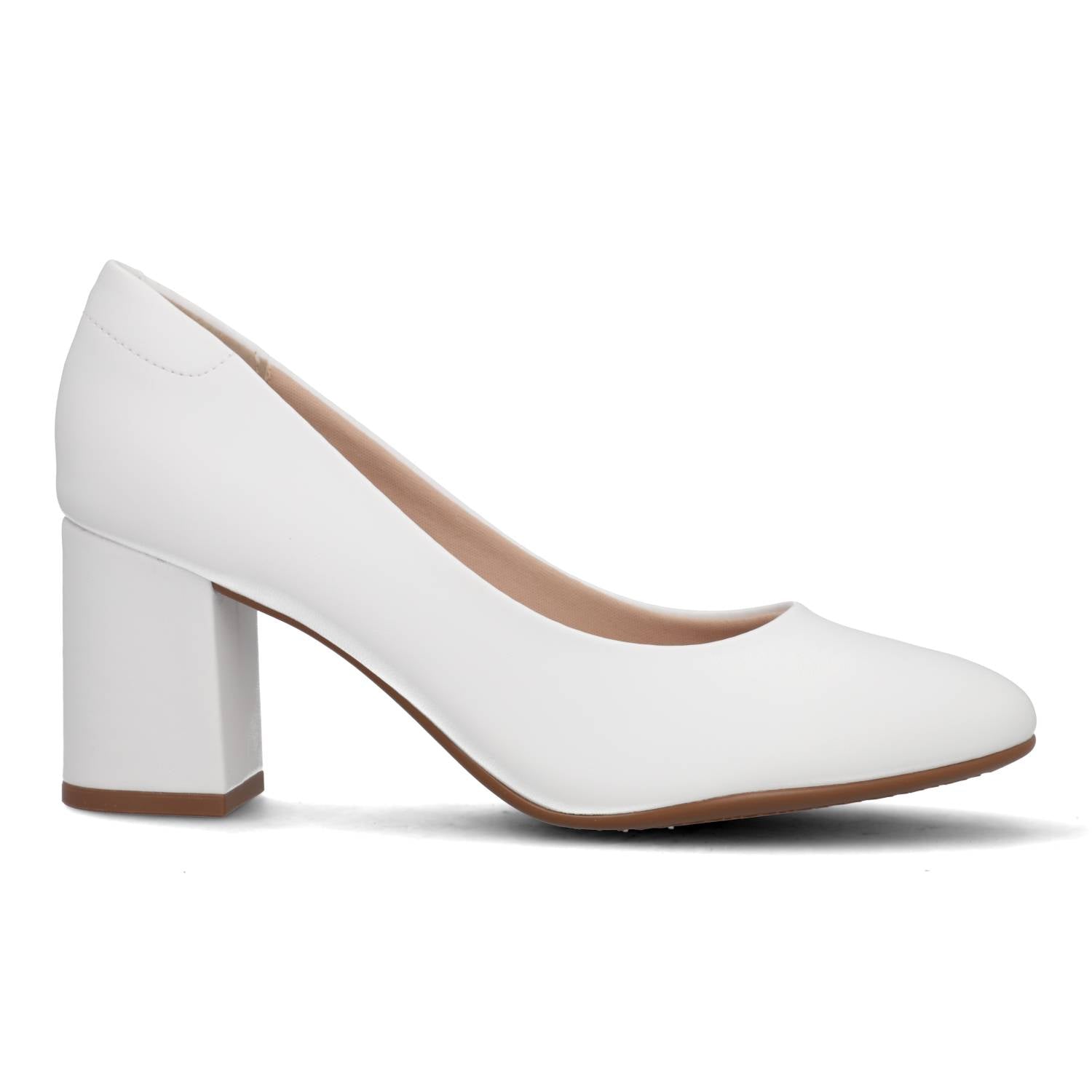 Taco Cuadrado Eco Cuero Blanco 4320-100-9569-16072