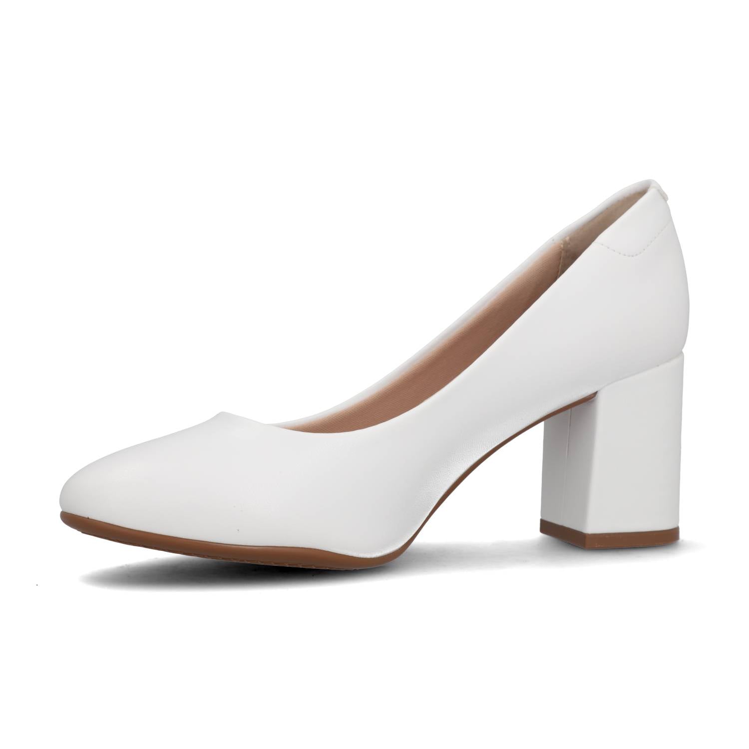 Taco Cuadrado Eco Cuero Blanco 4320-100-9569-16072