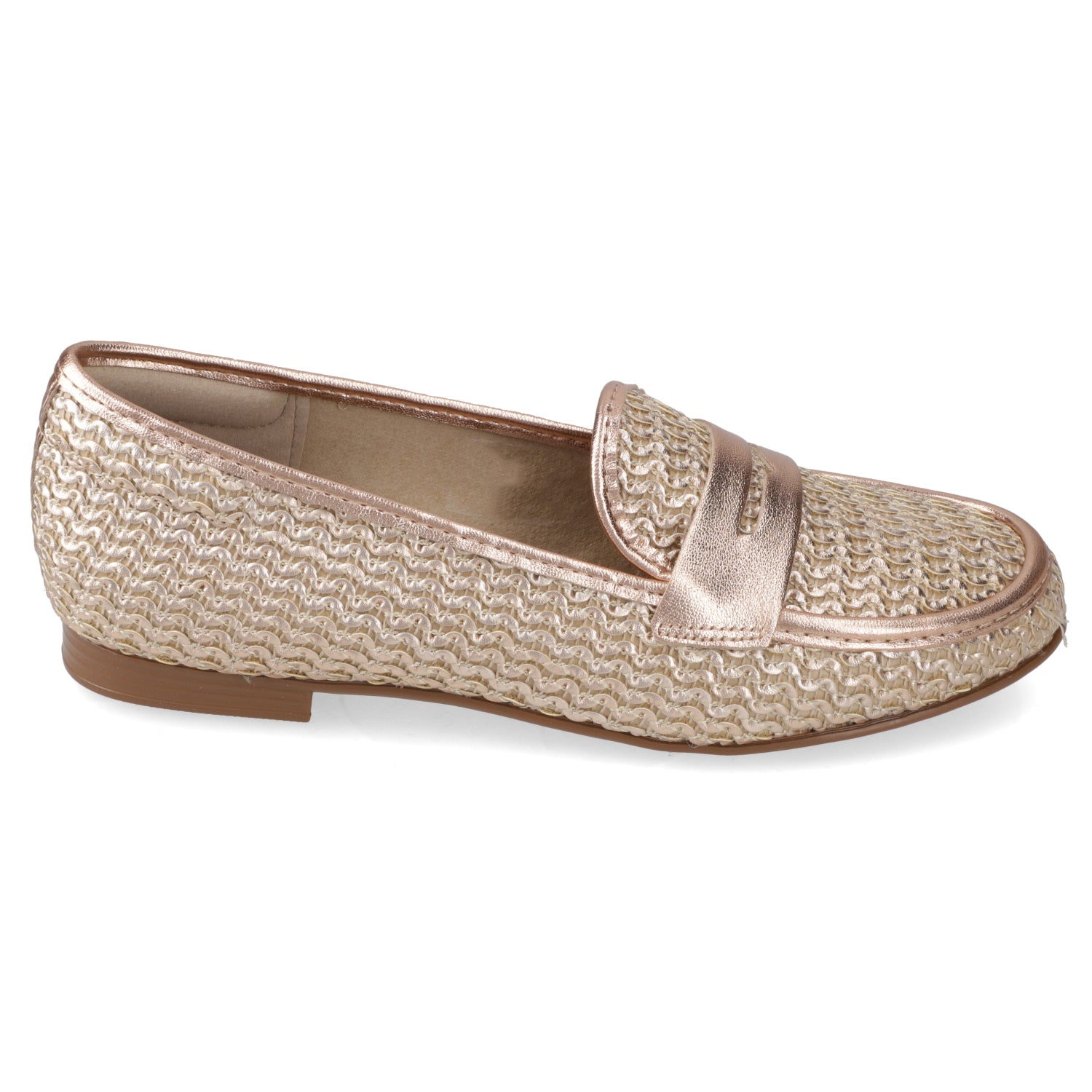 Mocasines Rose Gold Beira Rio 35 / Rose Gold