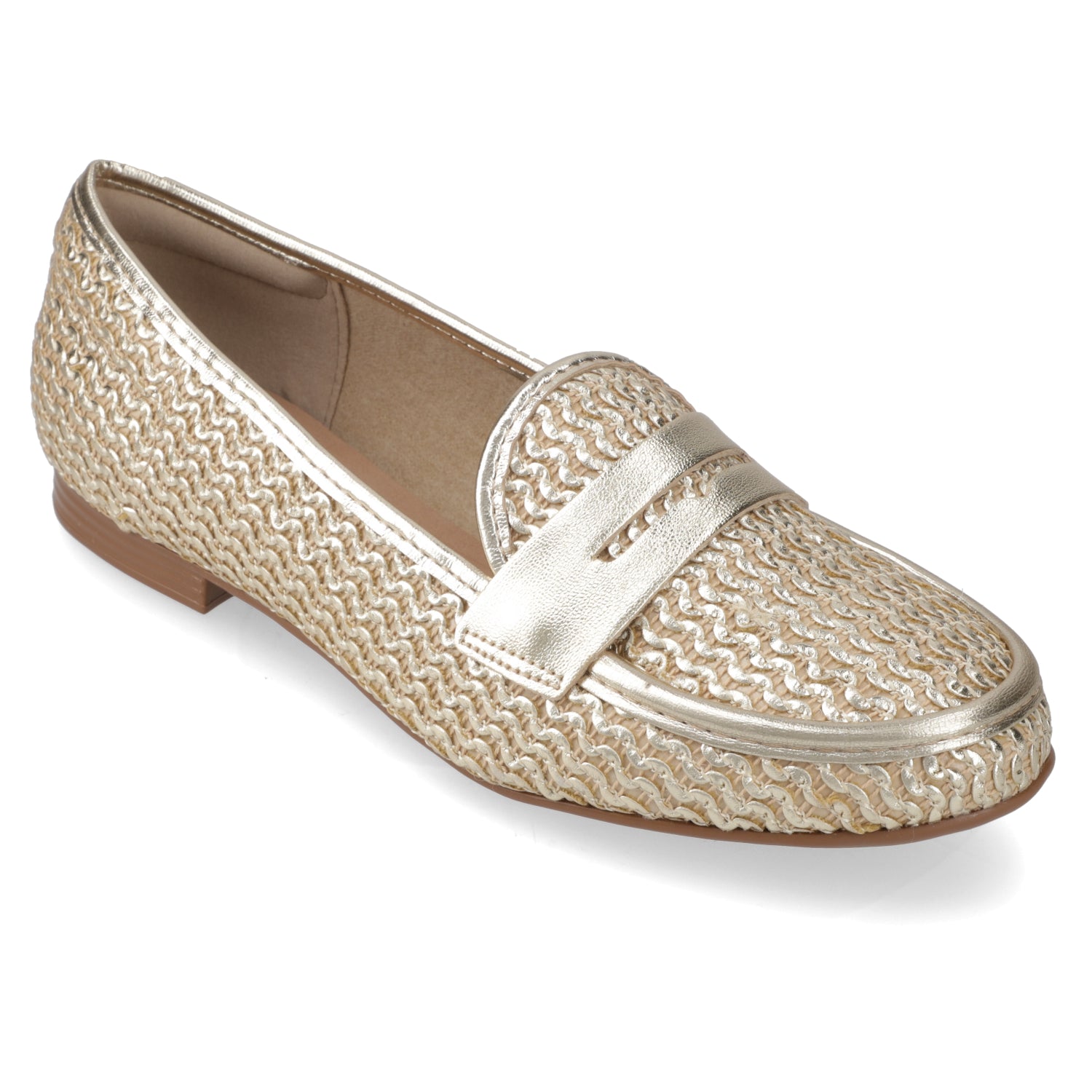 Mocasines Dorado Beira Rio 35 / Dorado