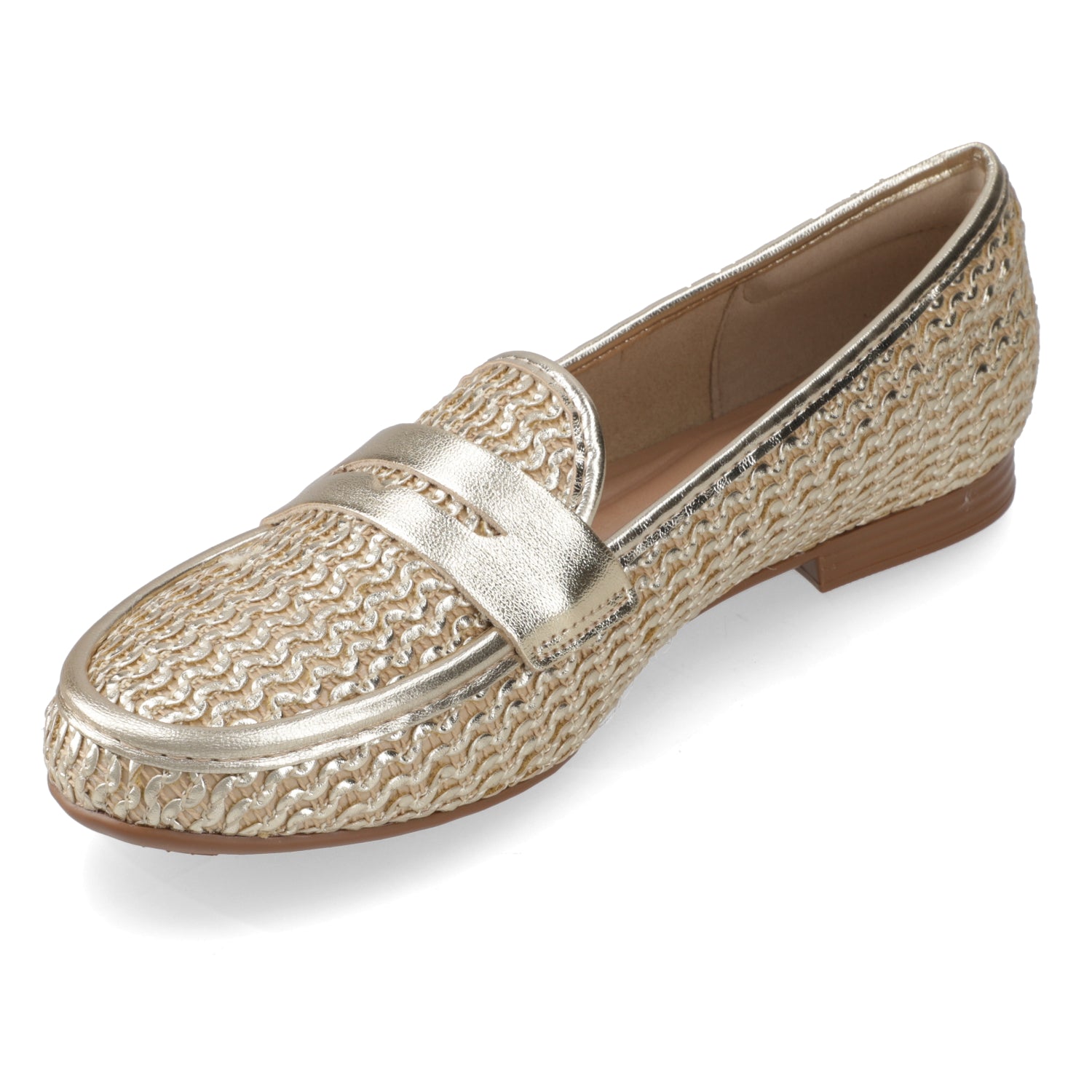 Mocasines Dorado Beira Rio 35 / Dorado