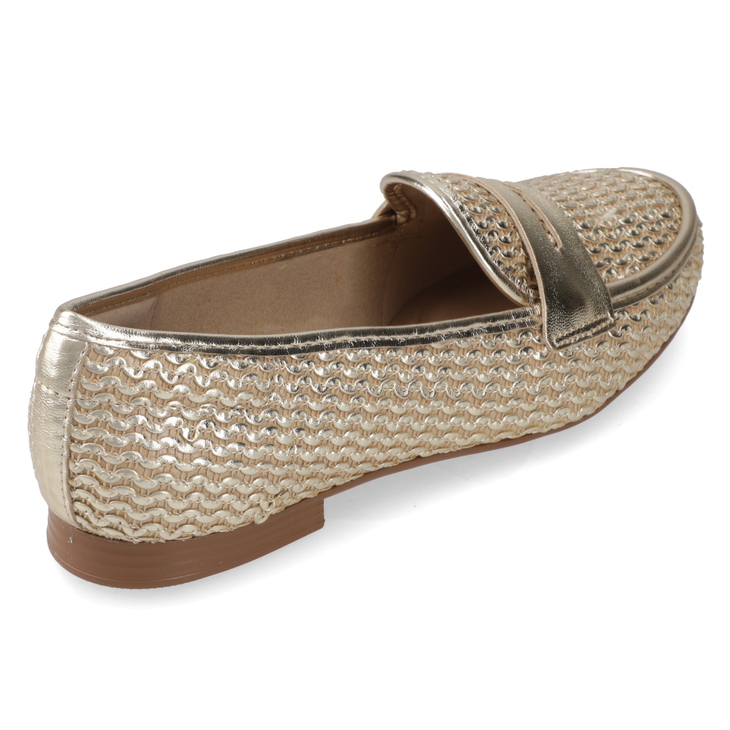 Mocasines Dorado Beira Rio 35 / Dorado