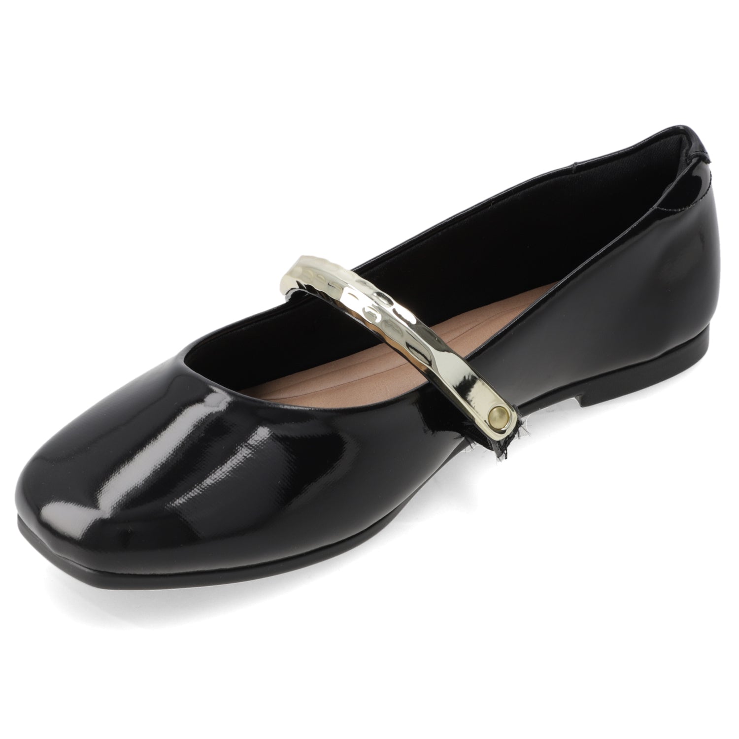 Ballerina Negro Beira Rio Efecto Charol 35 / Negro