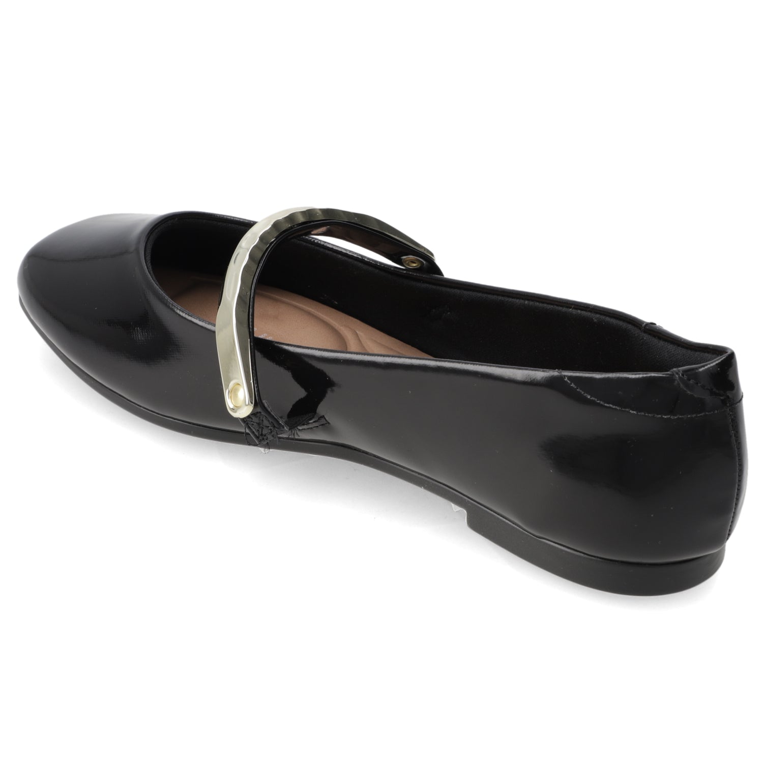 Ballerina Negro Beira Rio Efecto Charol 35 / Negro